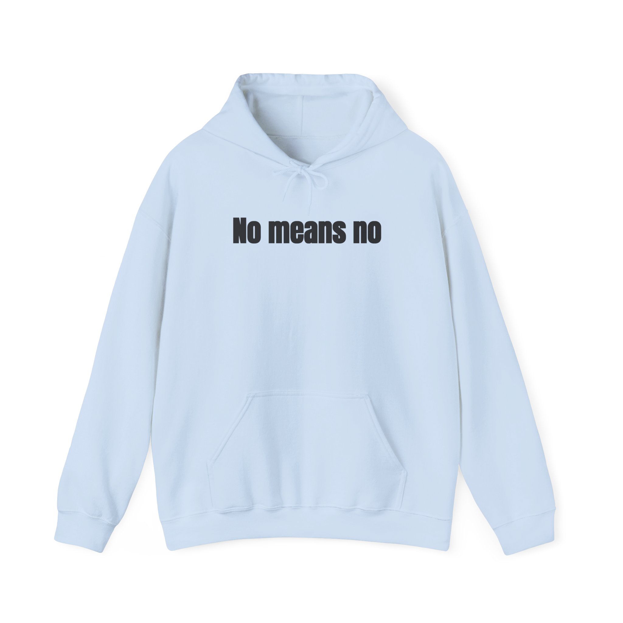 No Means No Hoodie (Black Print) – Bild 9