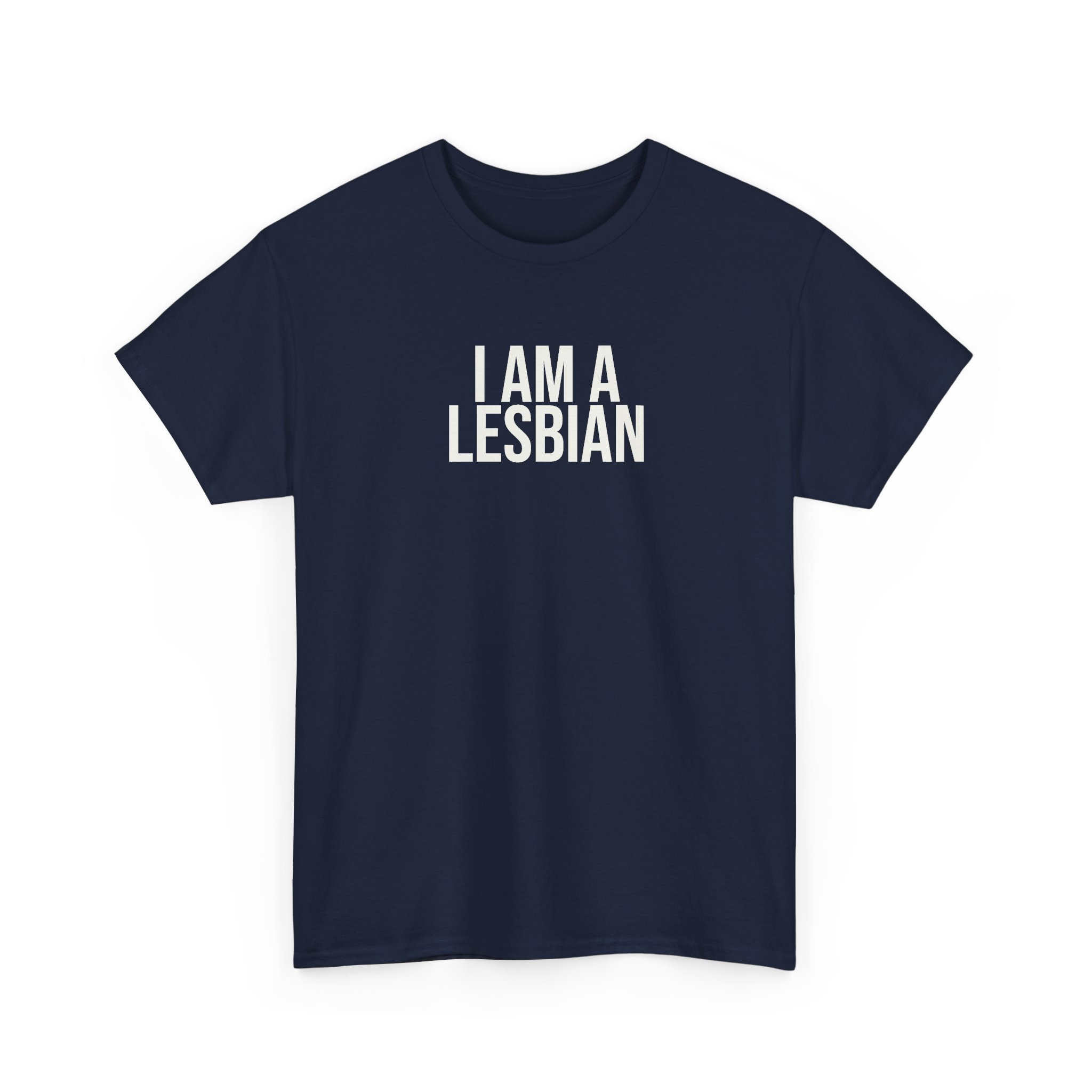 I Am A Lesbian Shirt | Bold Tee | Gift For LGBTQ Pride - White Text - T-Shirt - Image 15