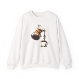 Sweat-shirt Pour-Over Negative — Blanc