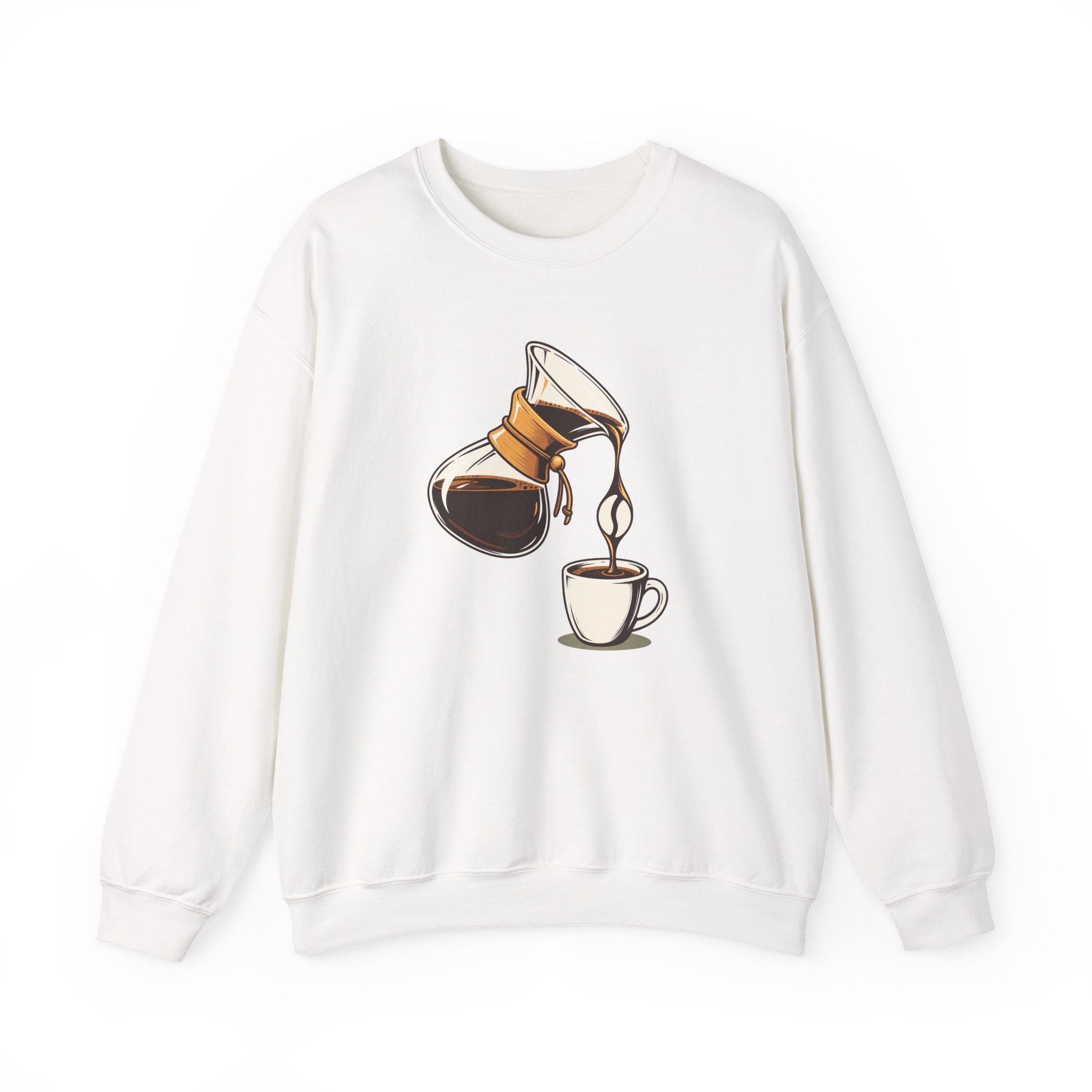 Pour-Over Negative Sweatshirt — Weiß