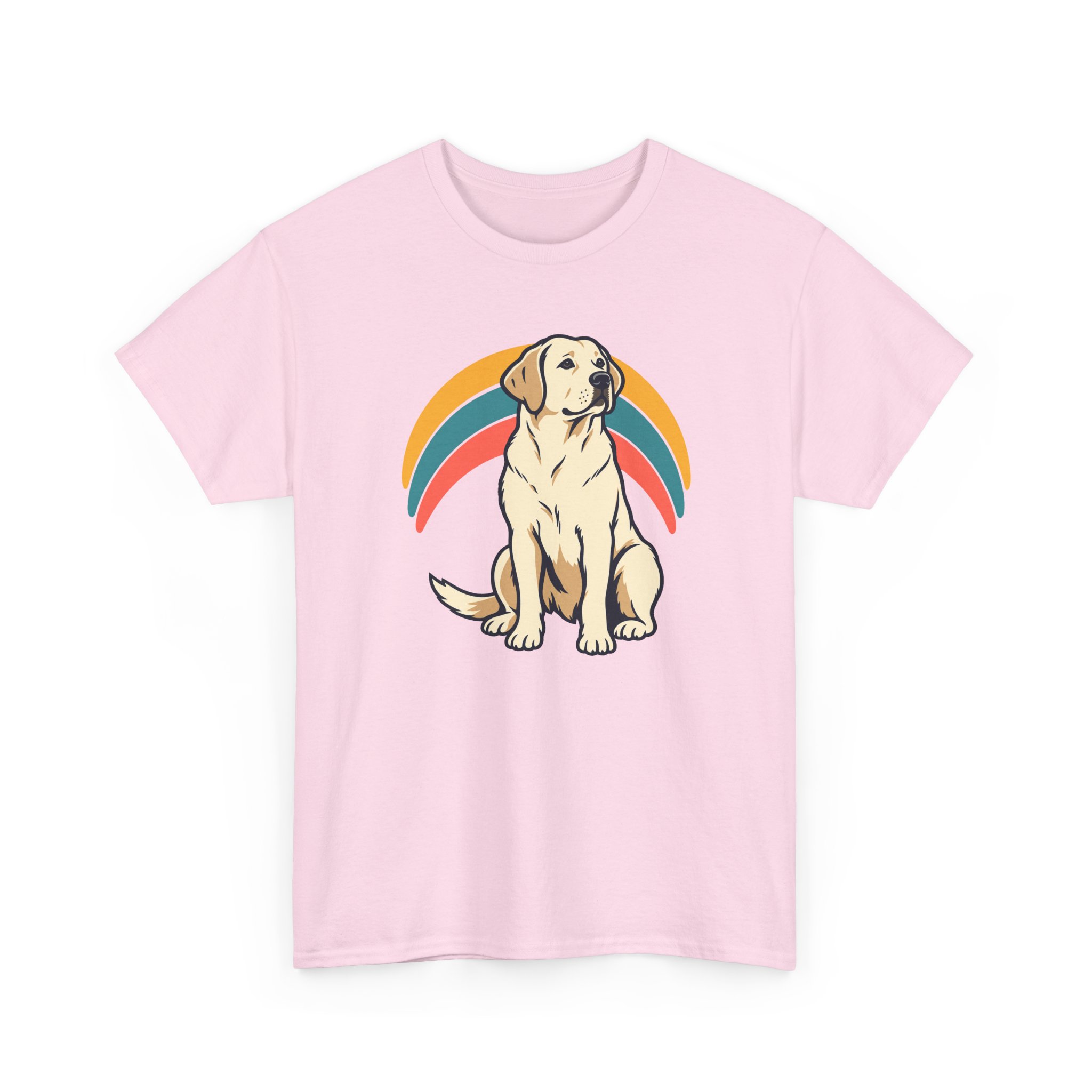 Retro Pup Halo T-Shirt — White – Image 2