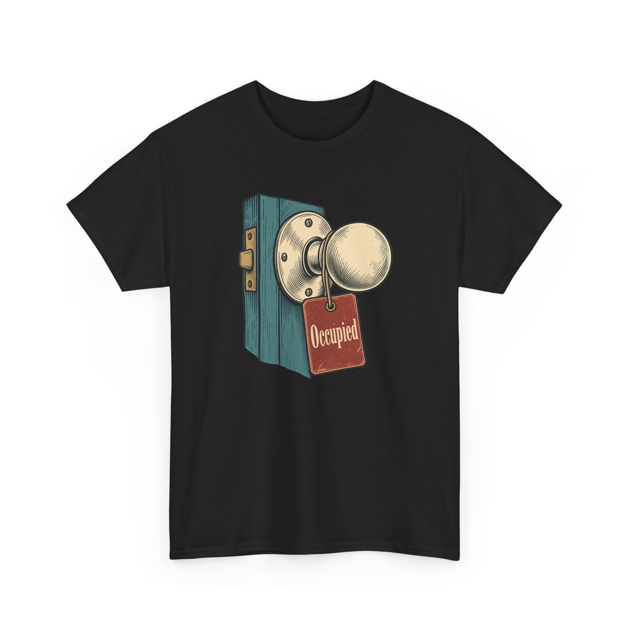 Occupied Door T-Shirt — Black