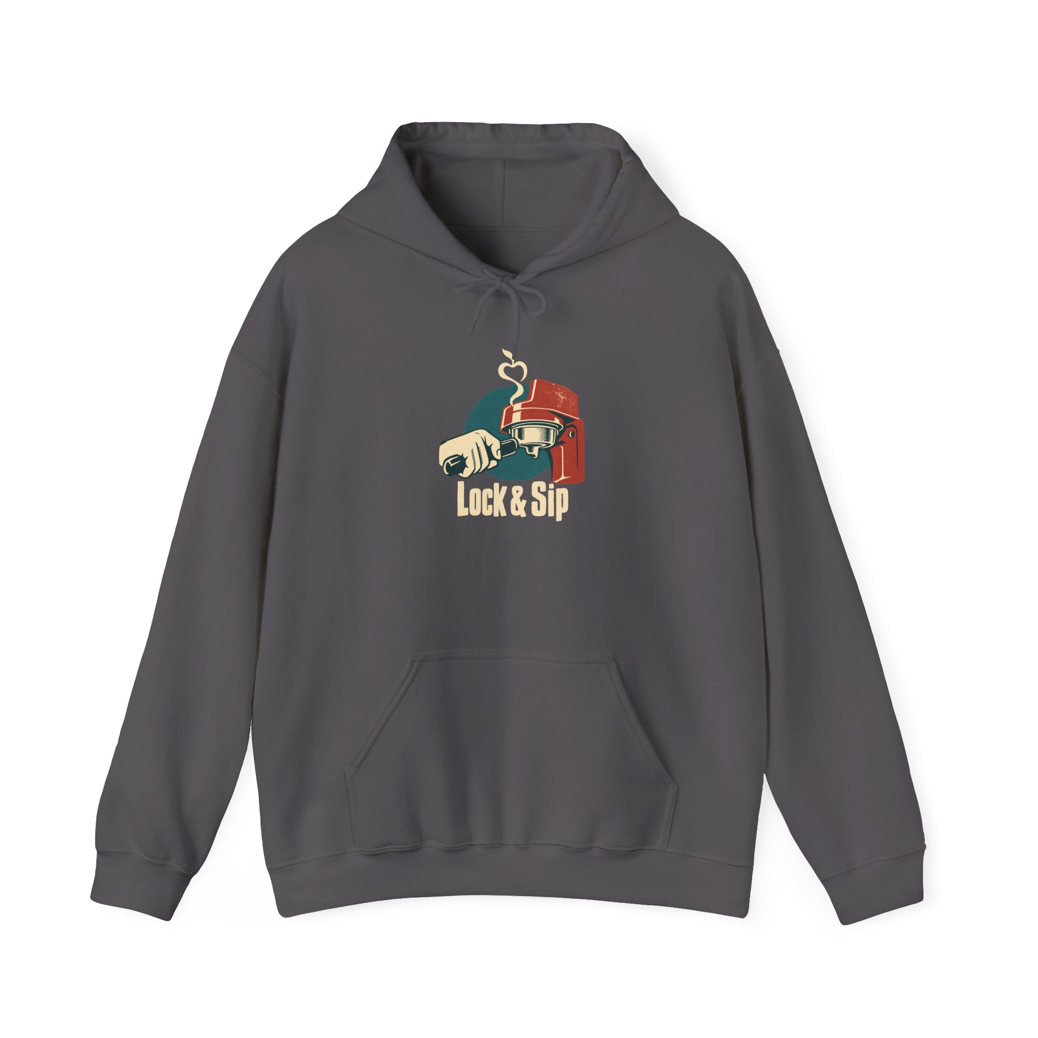 Lock & Sip Hoodie — Black - Image 2