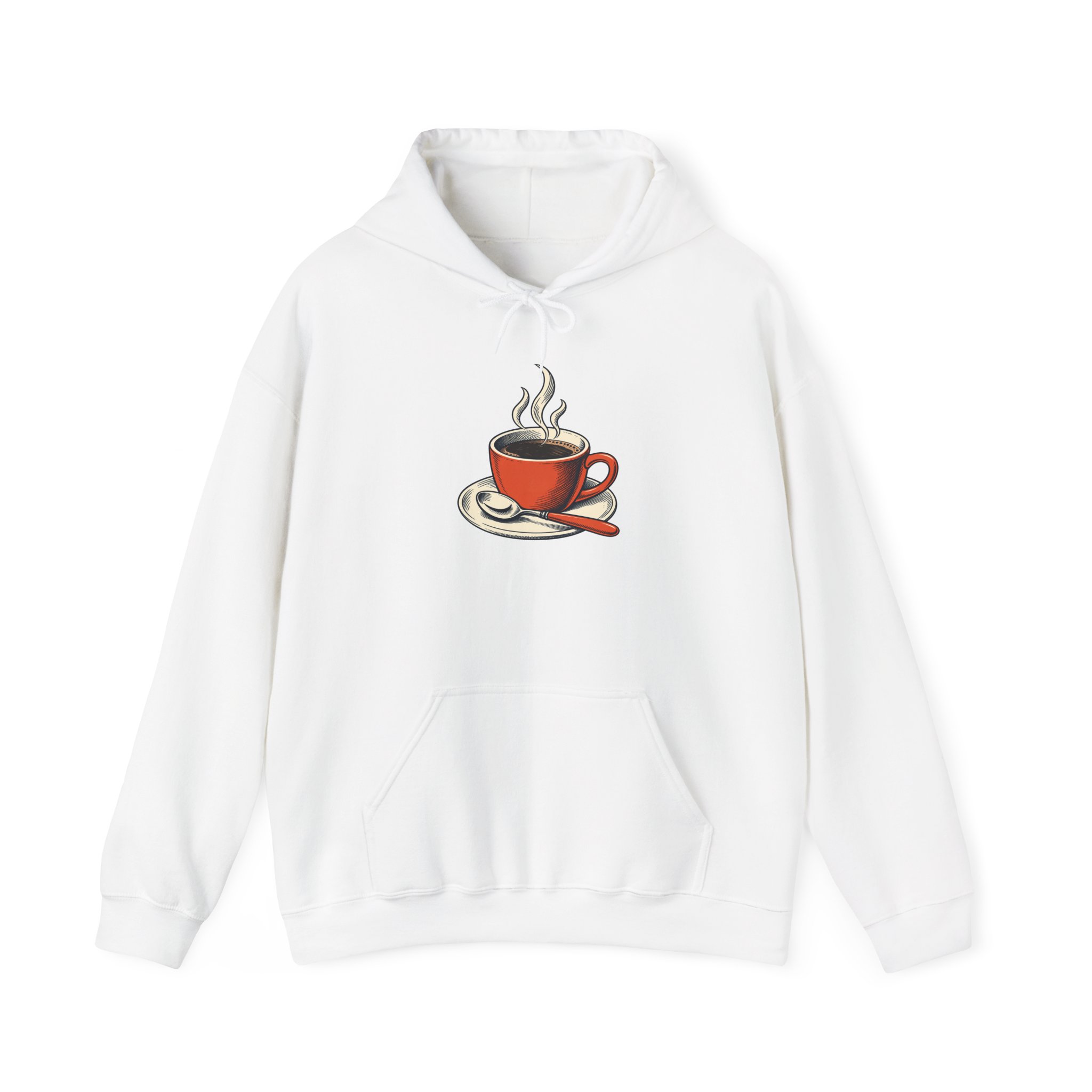 Snooze Spoon Hoodie — White