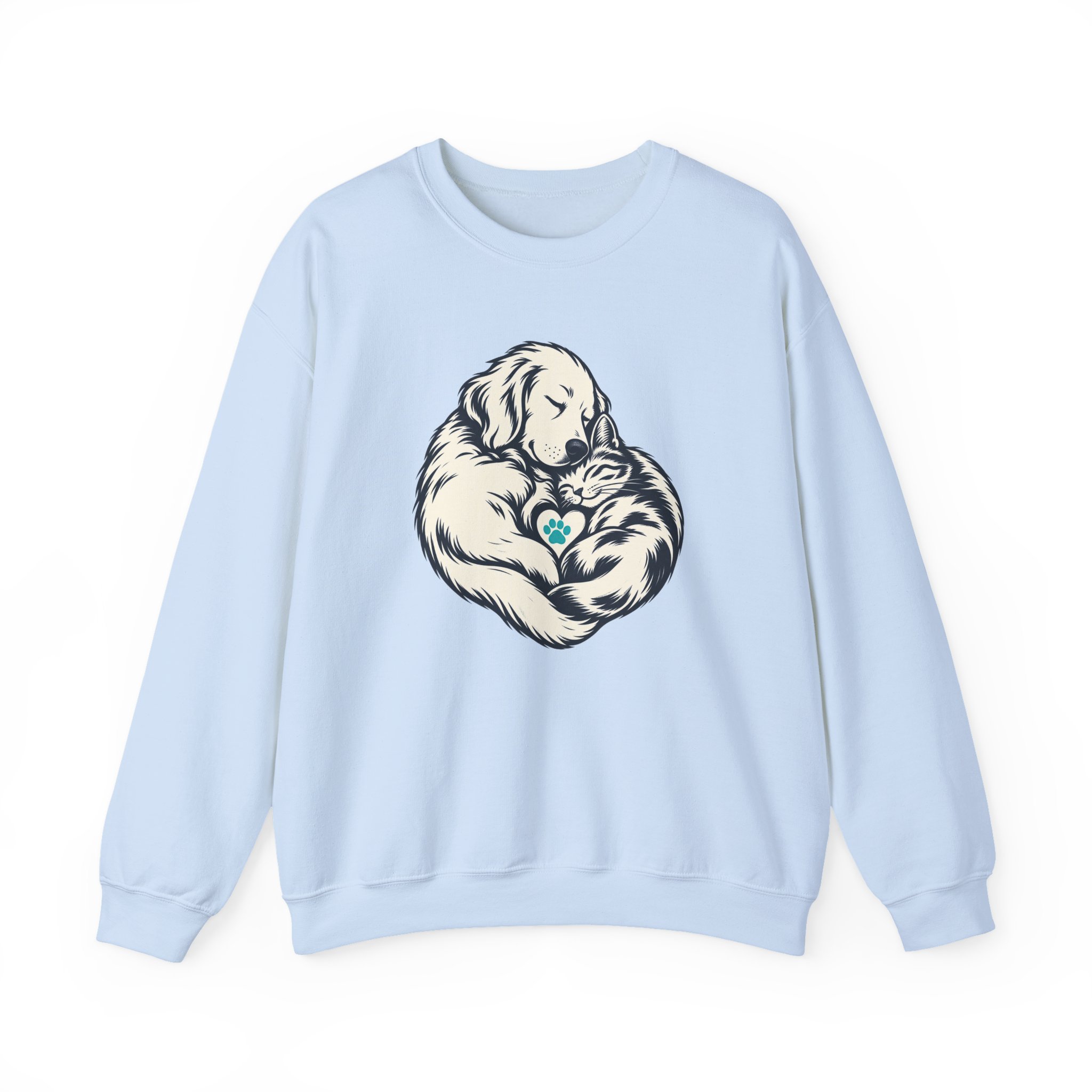 Heartful Pair Sweatshirt — White – Image 2