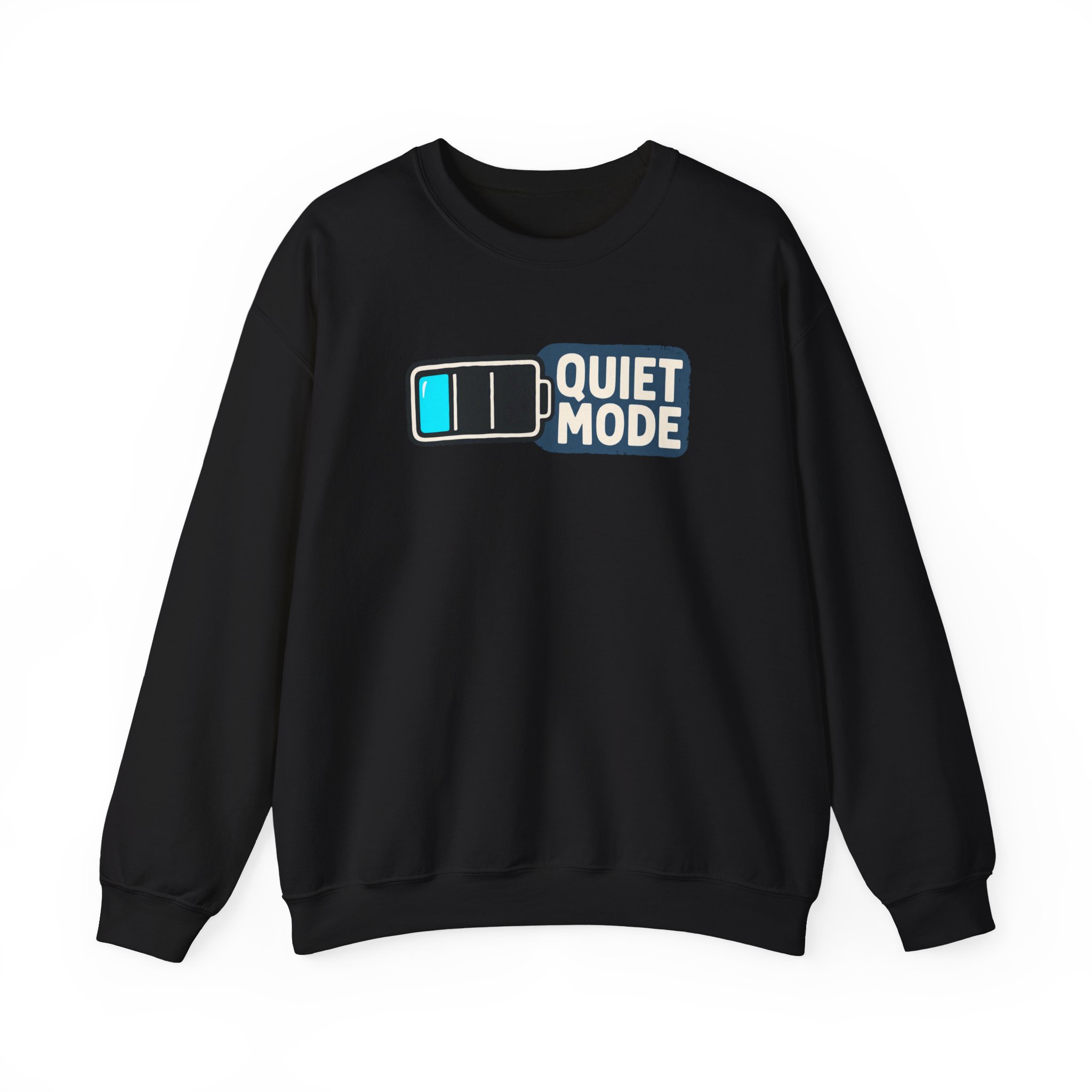 Quiet Mode Sweatshirt — Schwarz