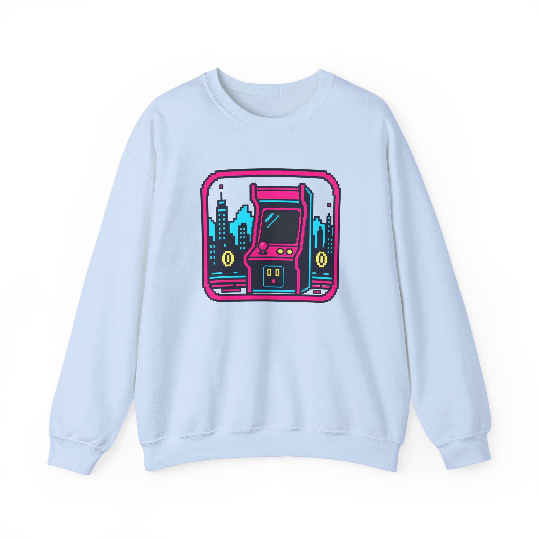 Neon Cabinet Night Sweatshirt — White – Image 2