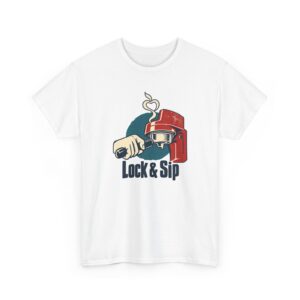 Lock & Sip T-Shirt — Weiß