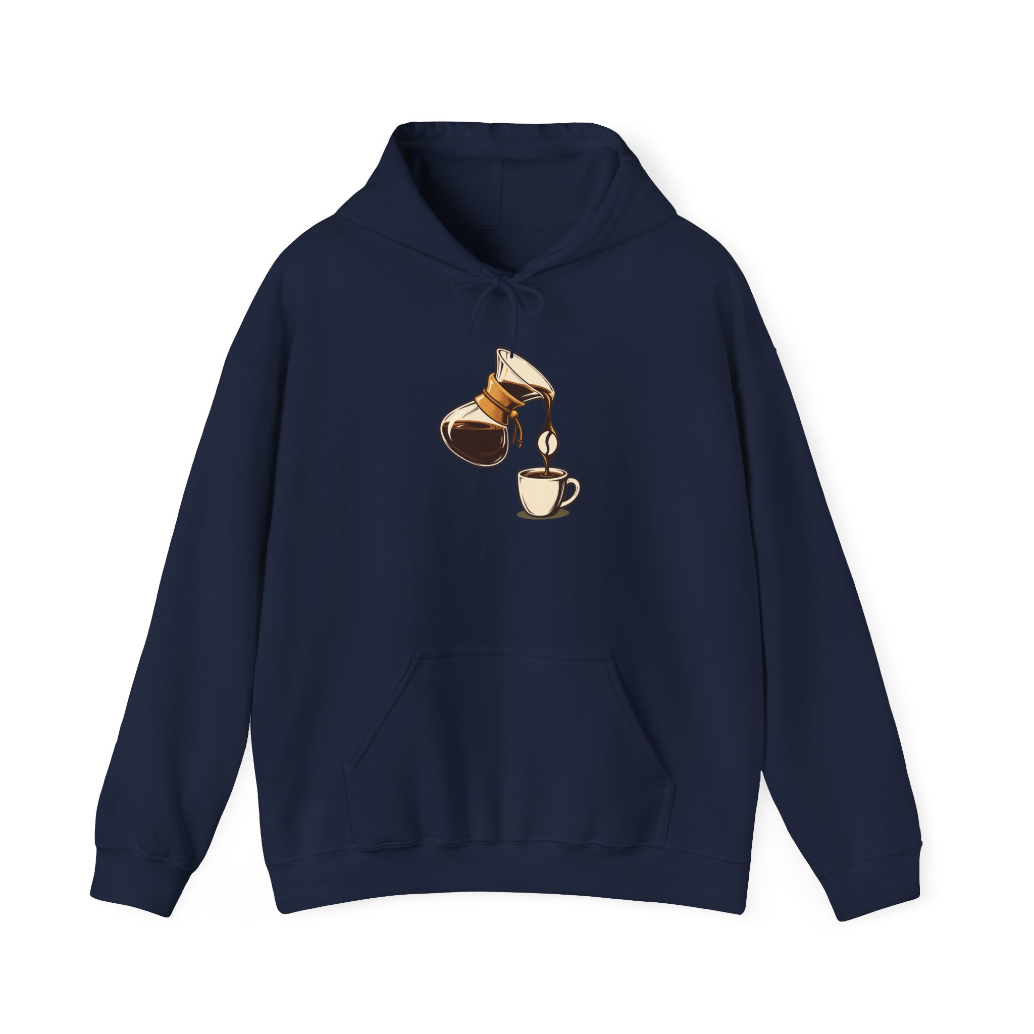 Pour-Over Negative Hoodie — Black – Image 3