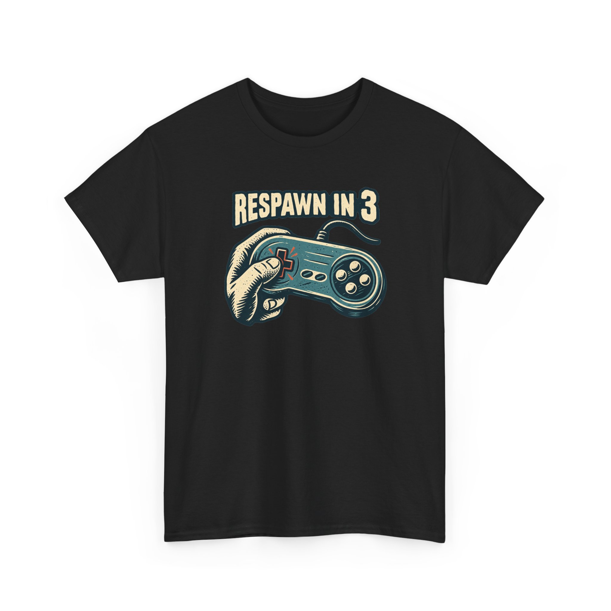 Respawn in 3 T-Shirt — Black