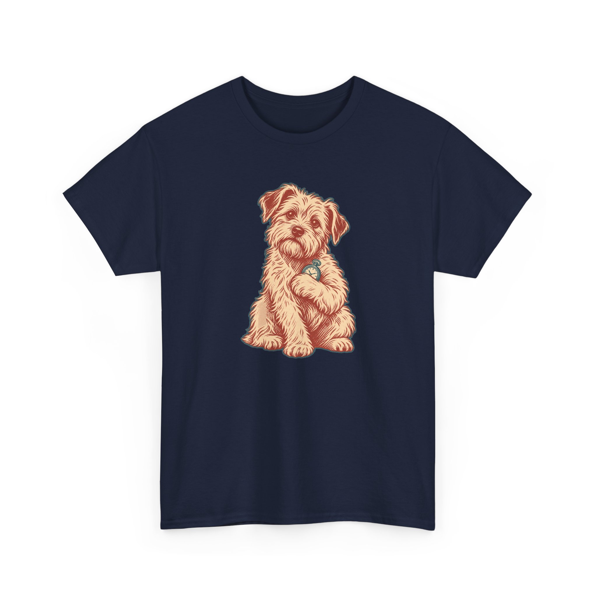 Pocket Watch Dog T-Shirt — Black – Image 3