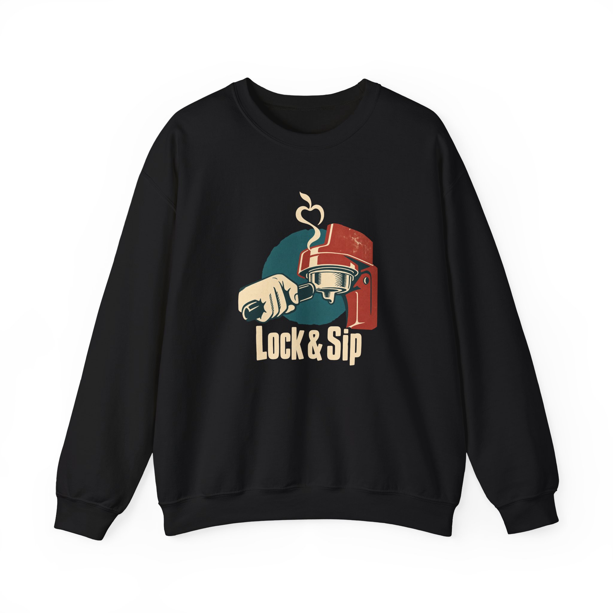 Lock & Sip Sweatshirt — Black