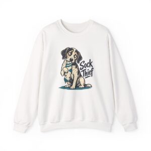 Sock Thief Sweatshirt — White