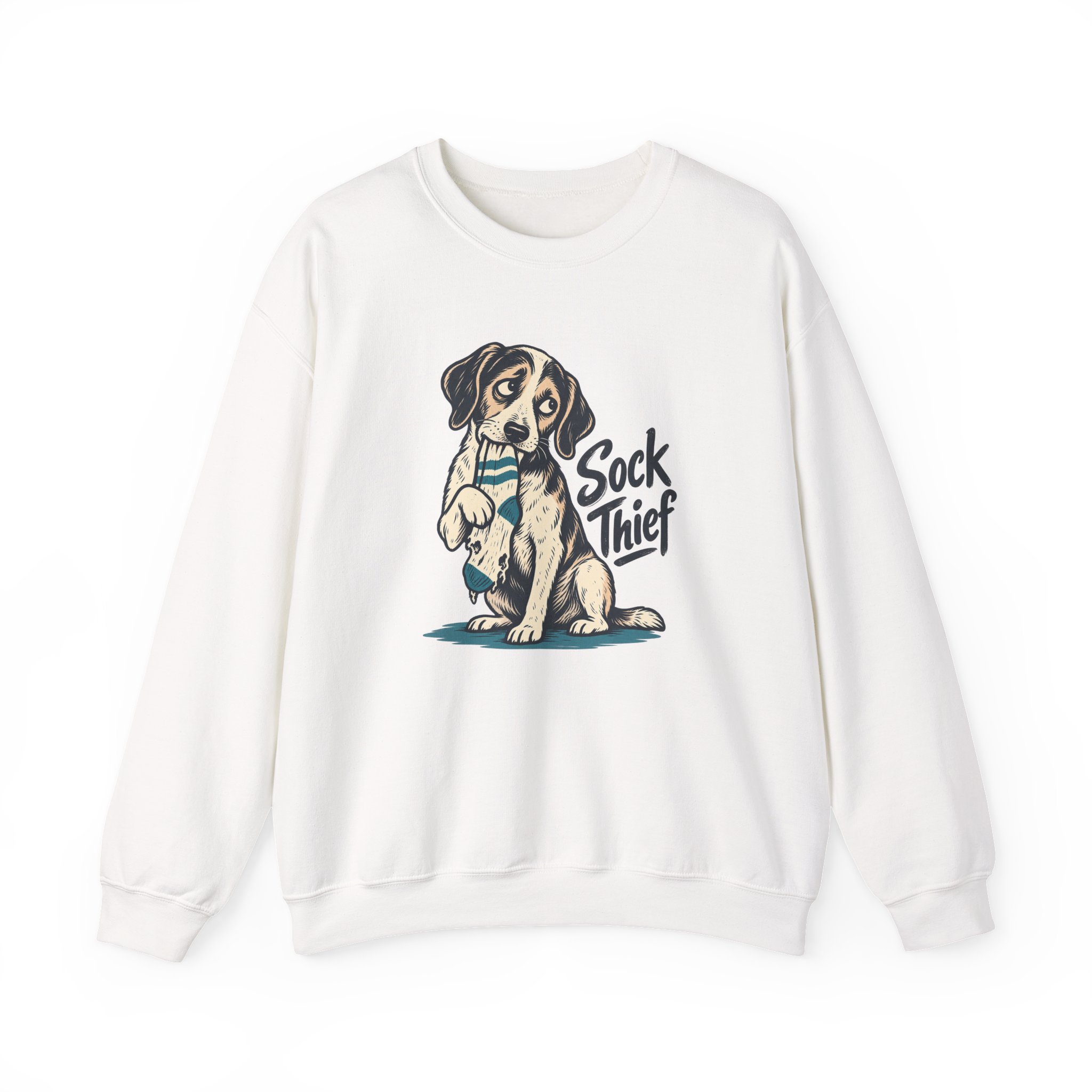 Sock Thief Sweatshirt — White