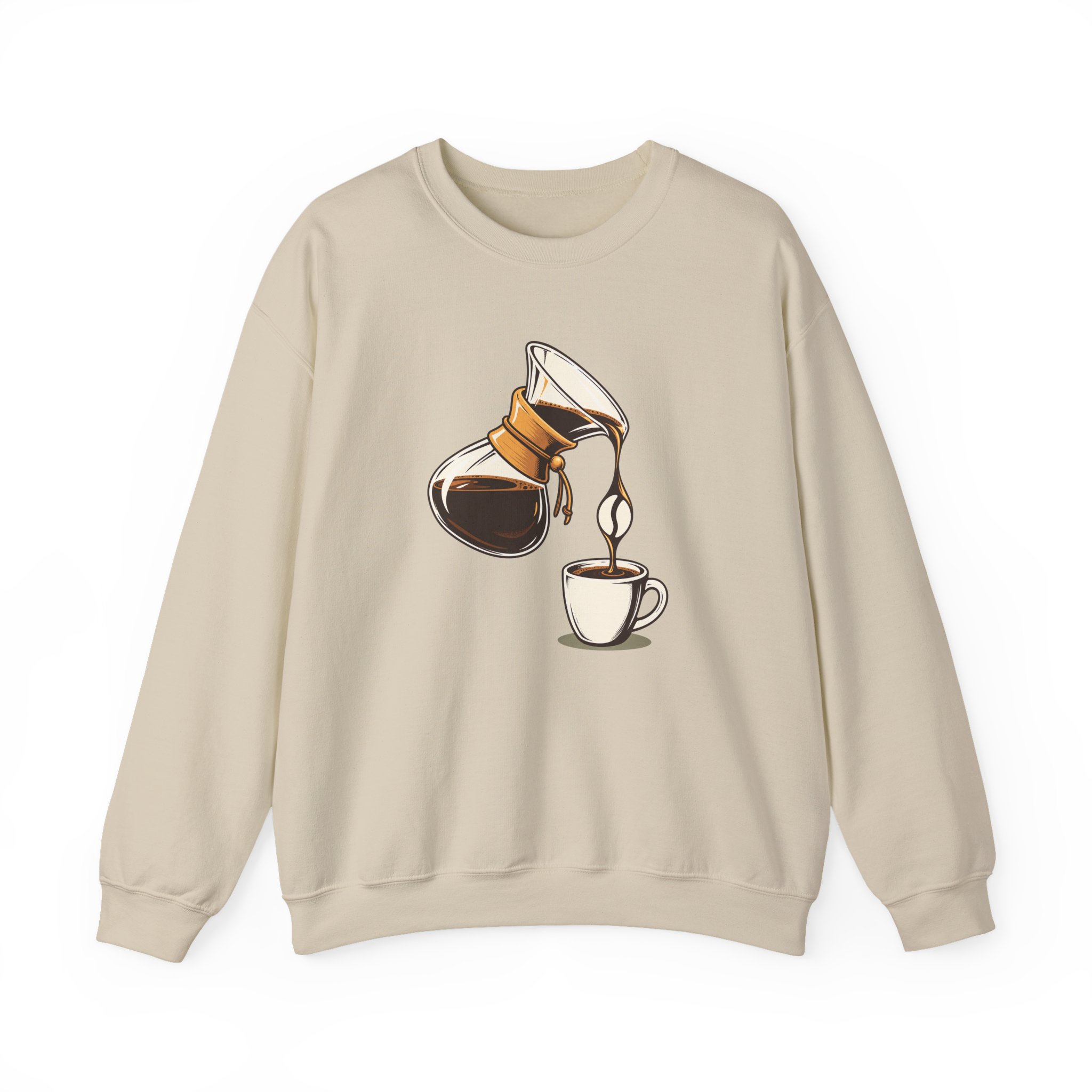 Pour-Over Negative Sweatshirt — White – Bild 4