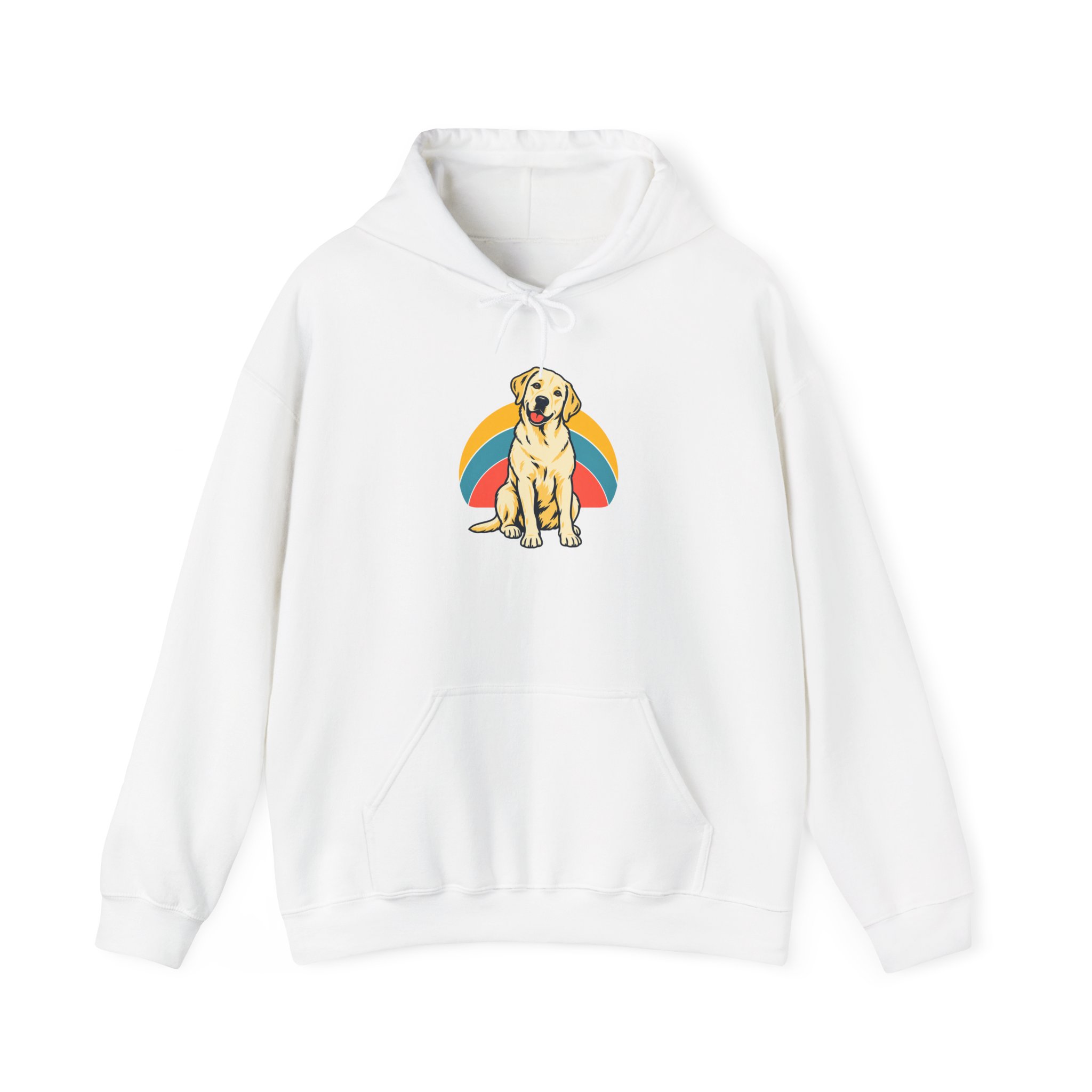 Retro Breed Halo Hoodie — Weiß