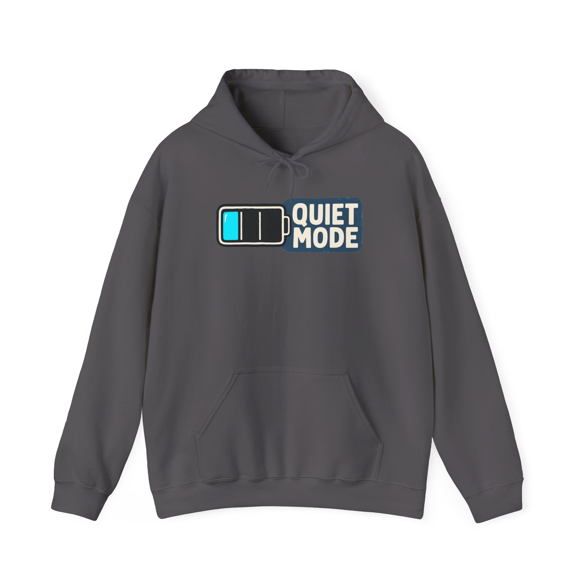 Quiet Mode Hoodie — Black – Image 2