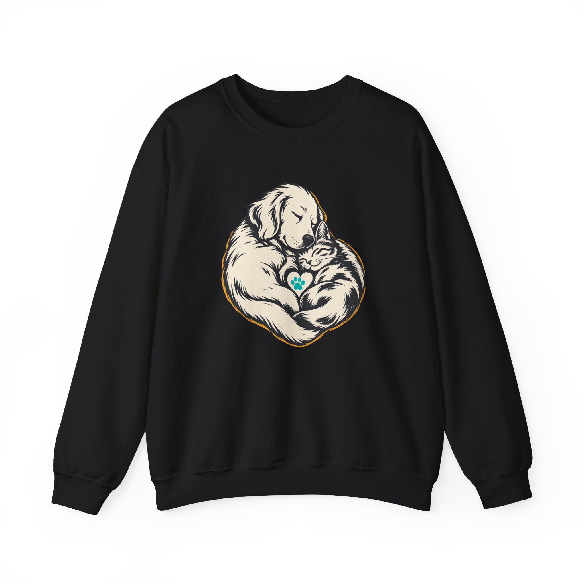 Sweat-shirt Heartful Pair — Noir