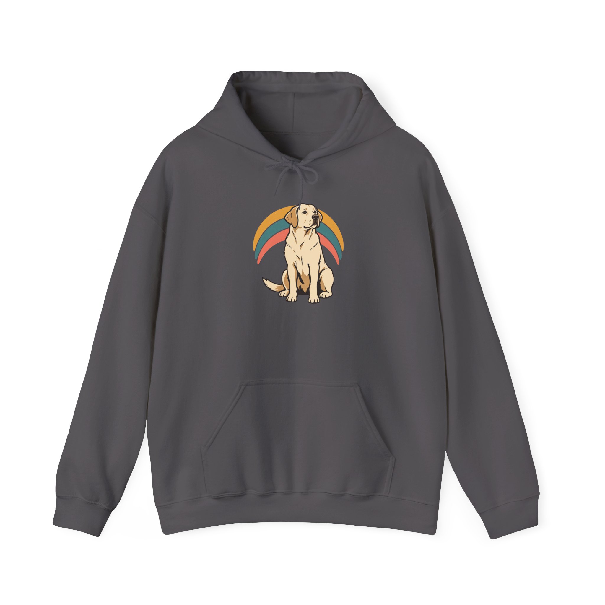 Retro Pup Halo Hoodie — Black – Bild 2