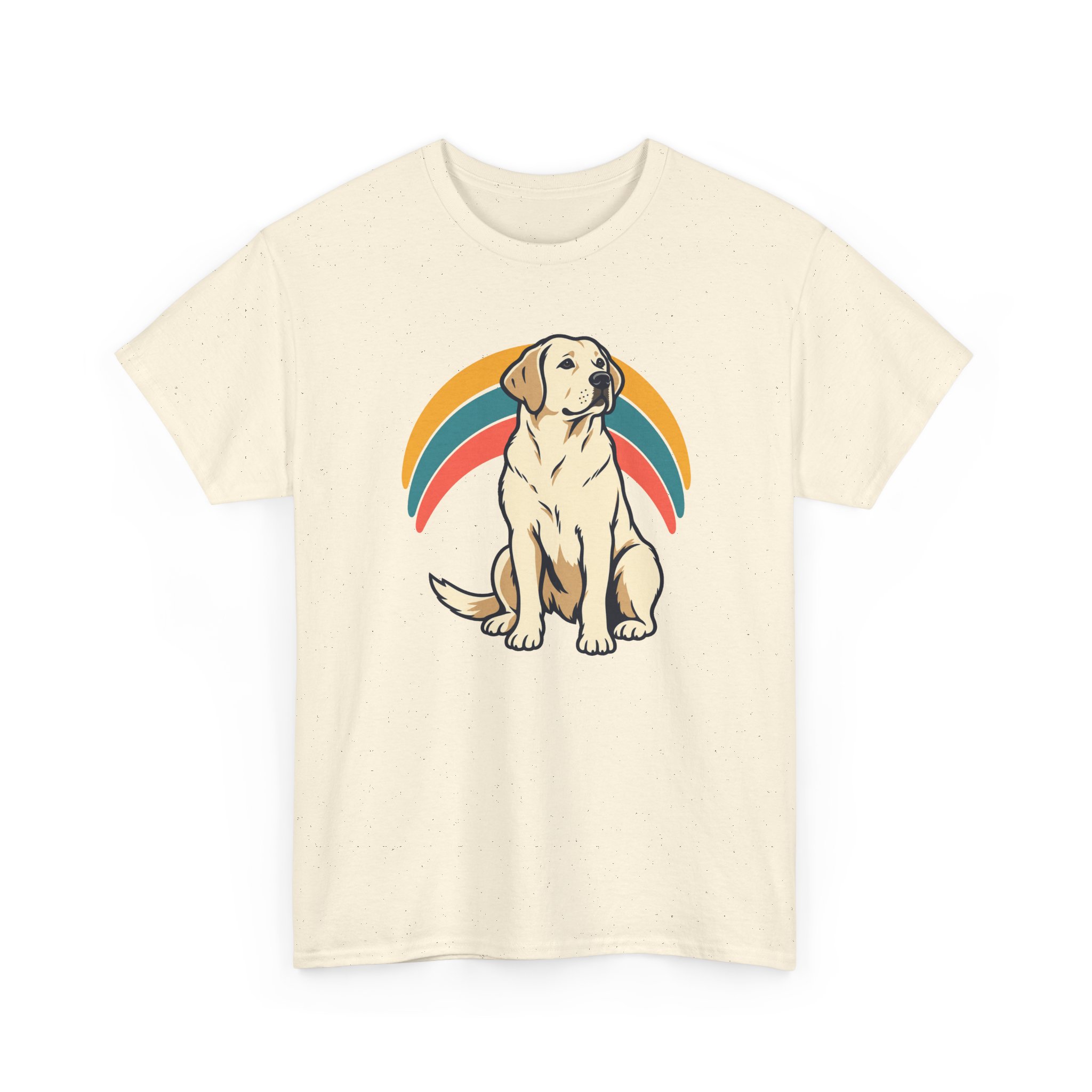 Retro Pup Halo T-Shirt — White – Image 3