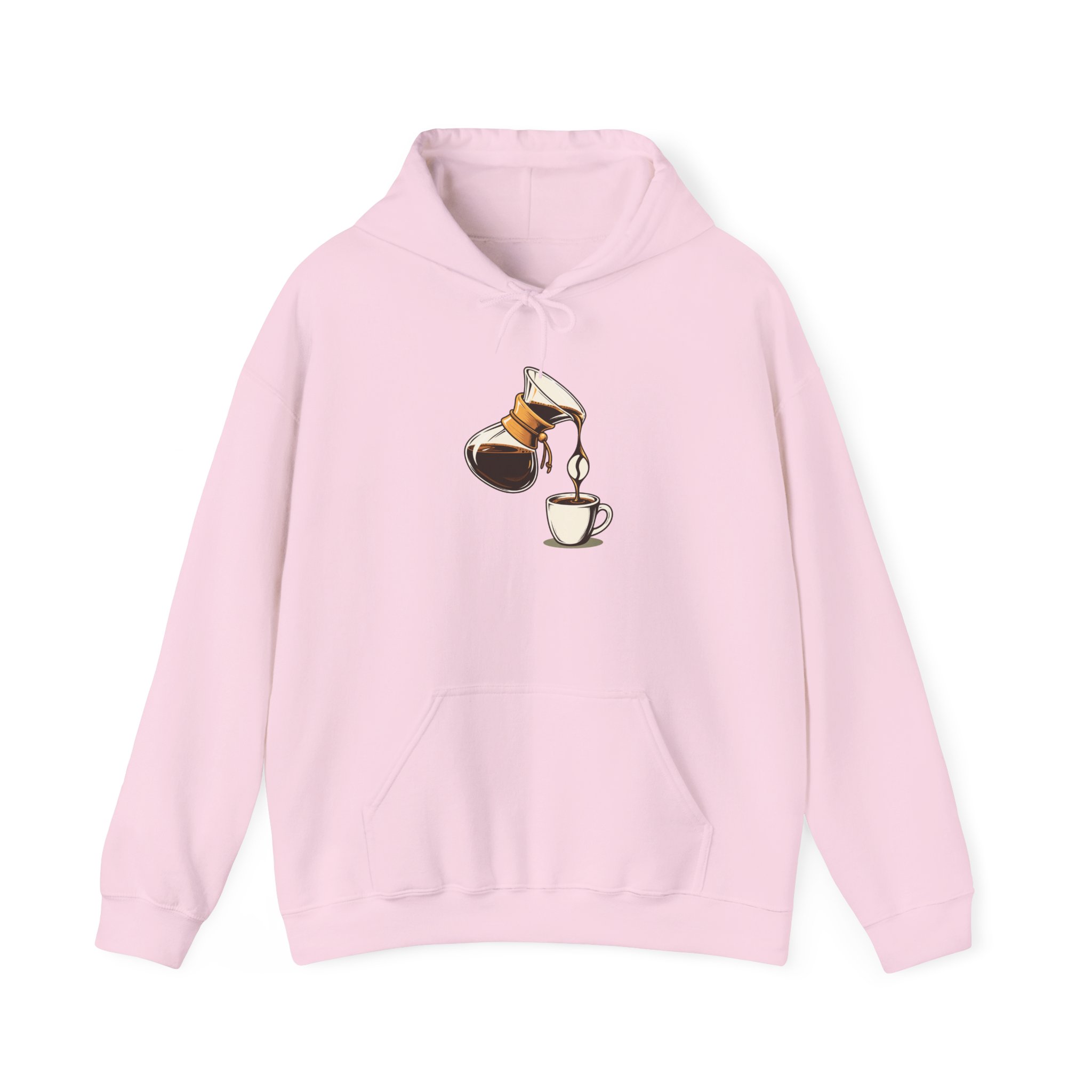Pour-Over Negative Hoodie — White – Image 3