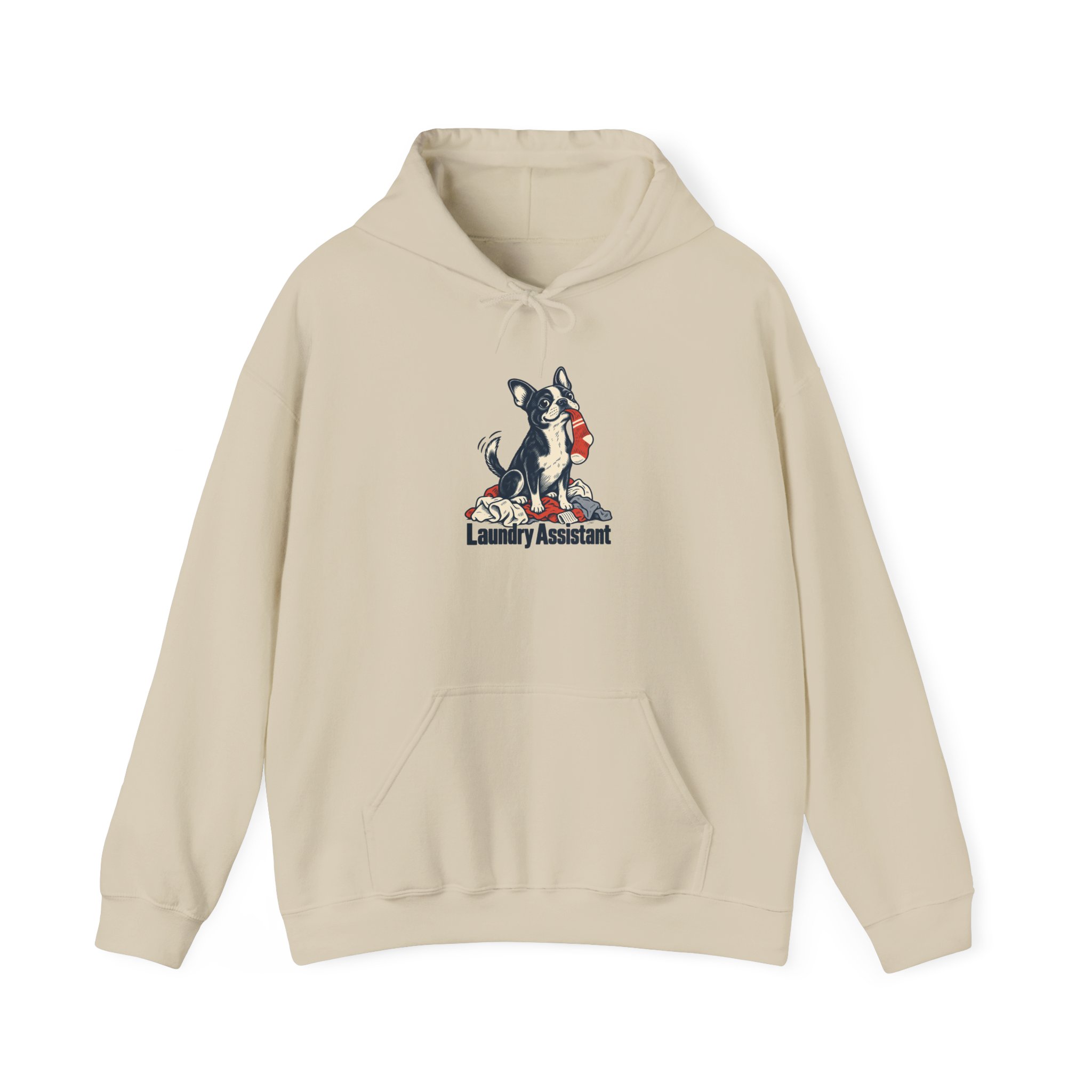 Laundry Assistant Hoodie — White – Image 4