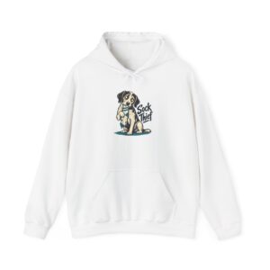 Sock Thief Hoodie — White