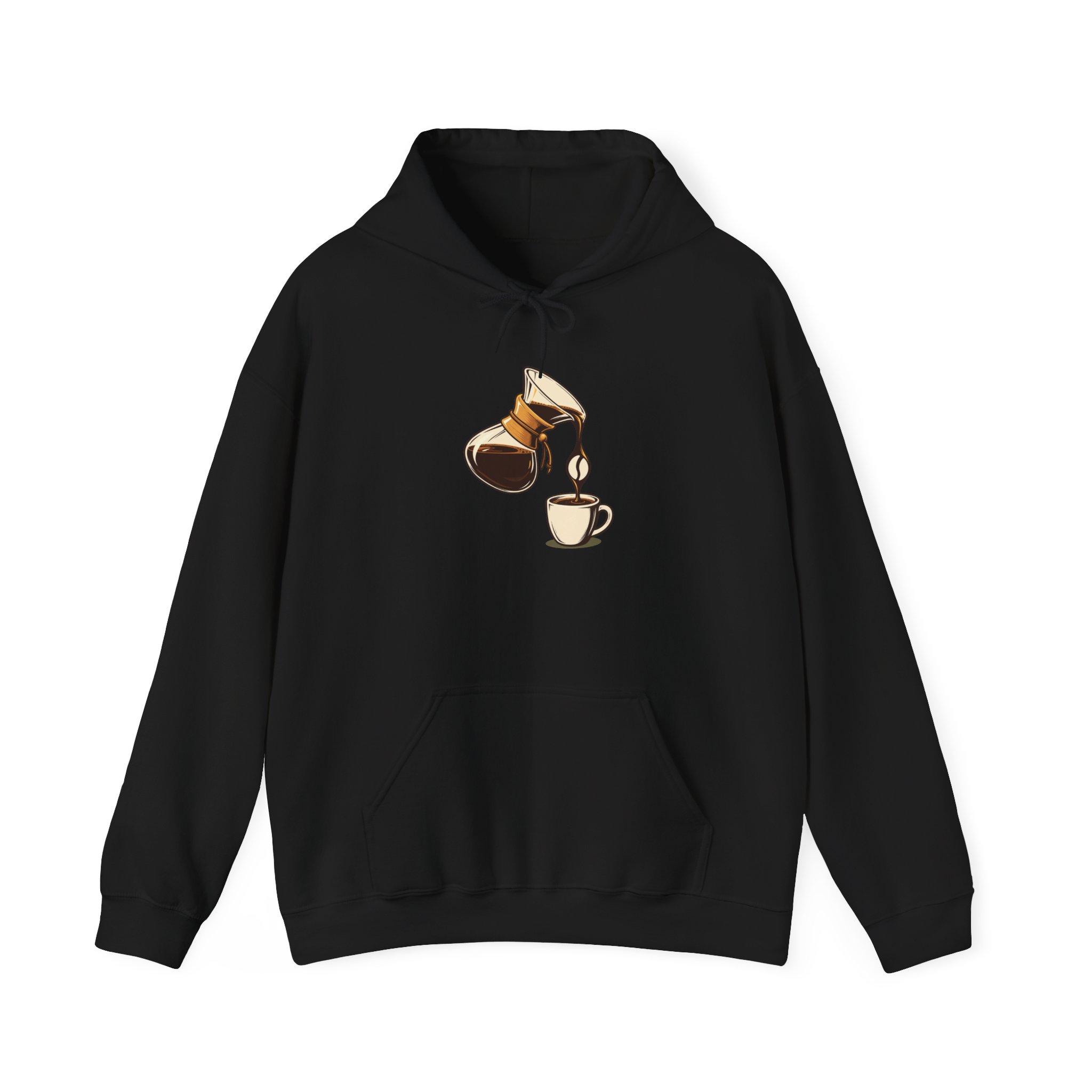 Sweat à capuche Pour-Over Negative — Noir