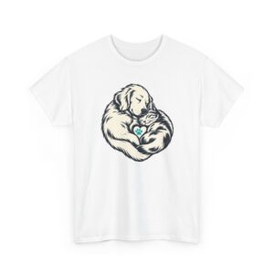 Heartful Pair T-Shirt — Weiß