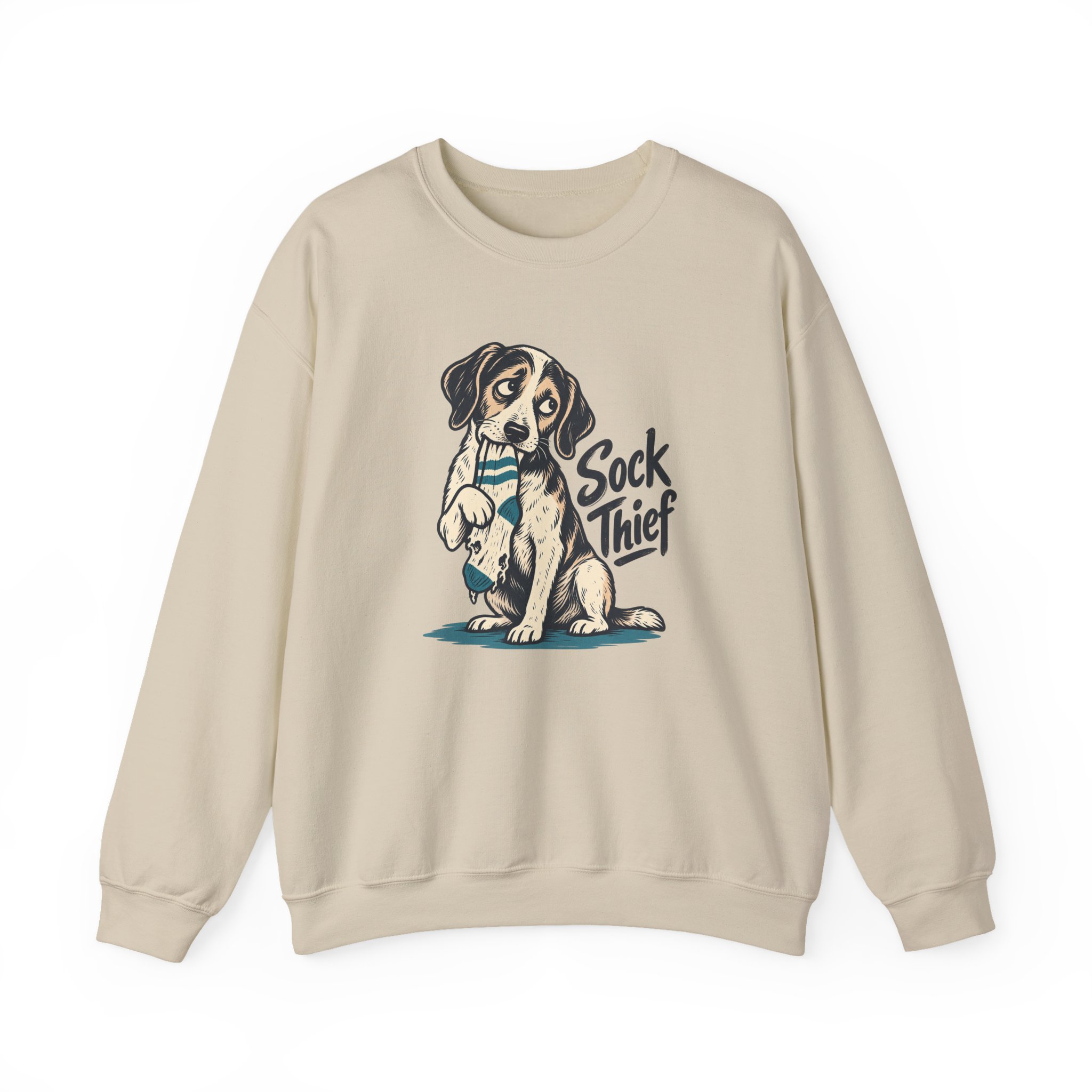 Sock Thief Sweatshirt — White - Image 4