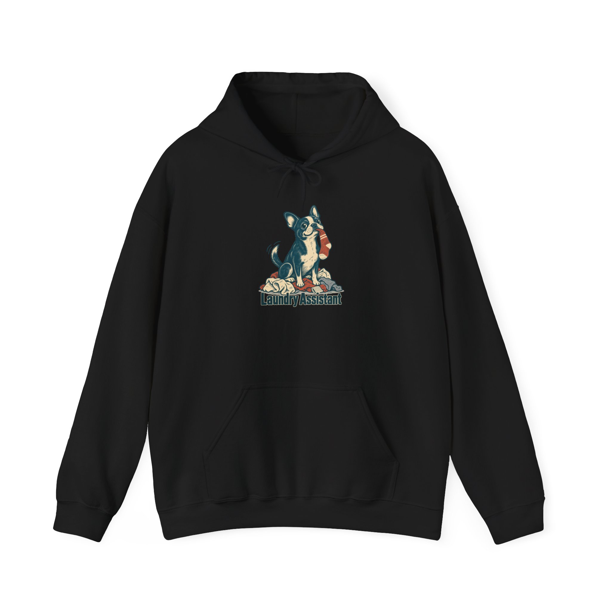 Laundry Assistant Hoodie — Schwarz