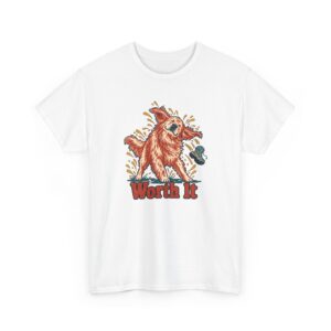 Wet Shake, Mud Boot T-Shirt — White