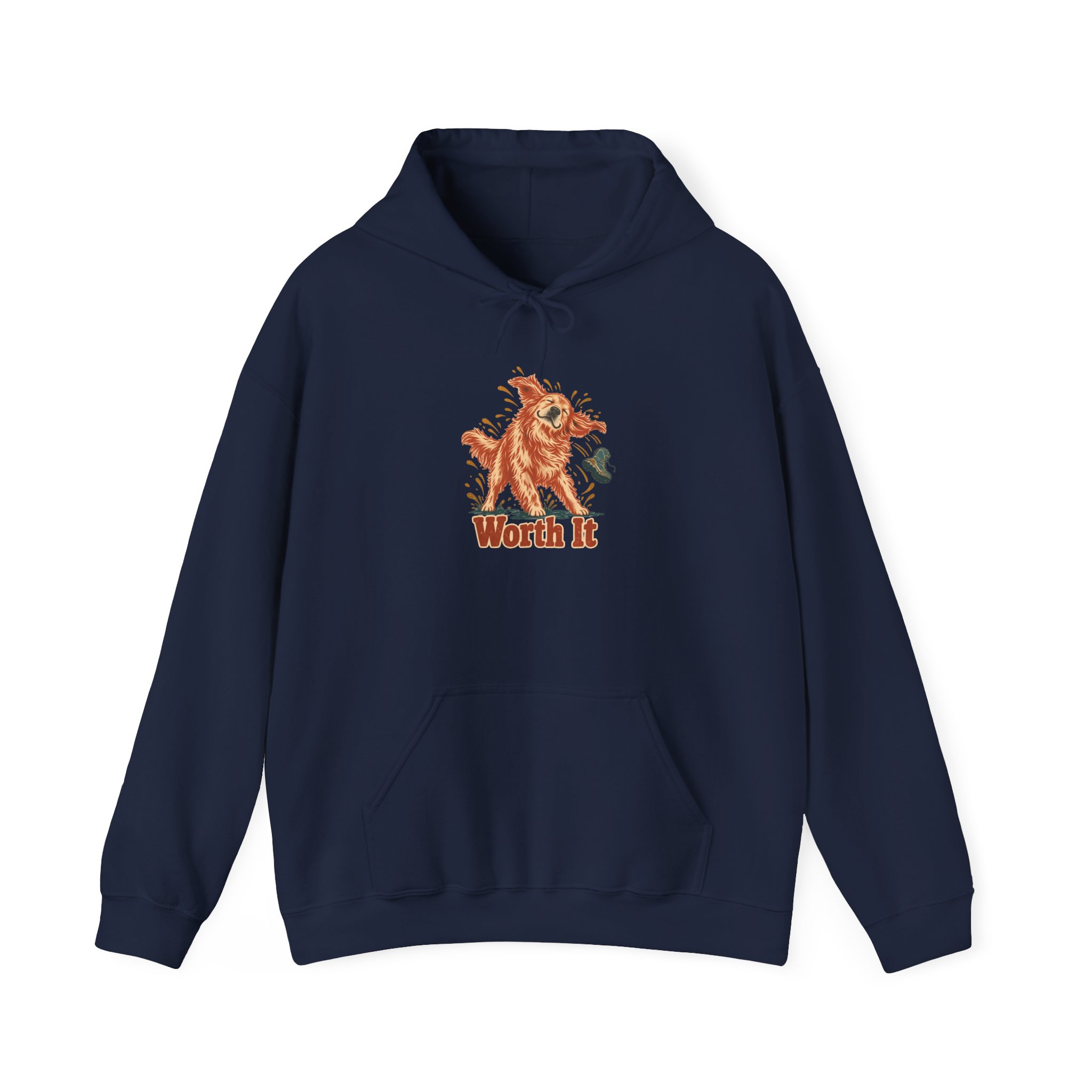 Wet Shake, Mud Boot Hoodie — Black - Image 3