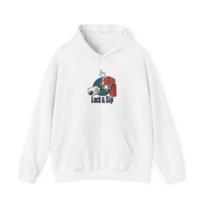 Lock & Sip Hoodie — White