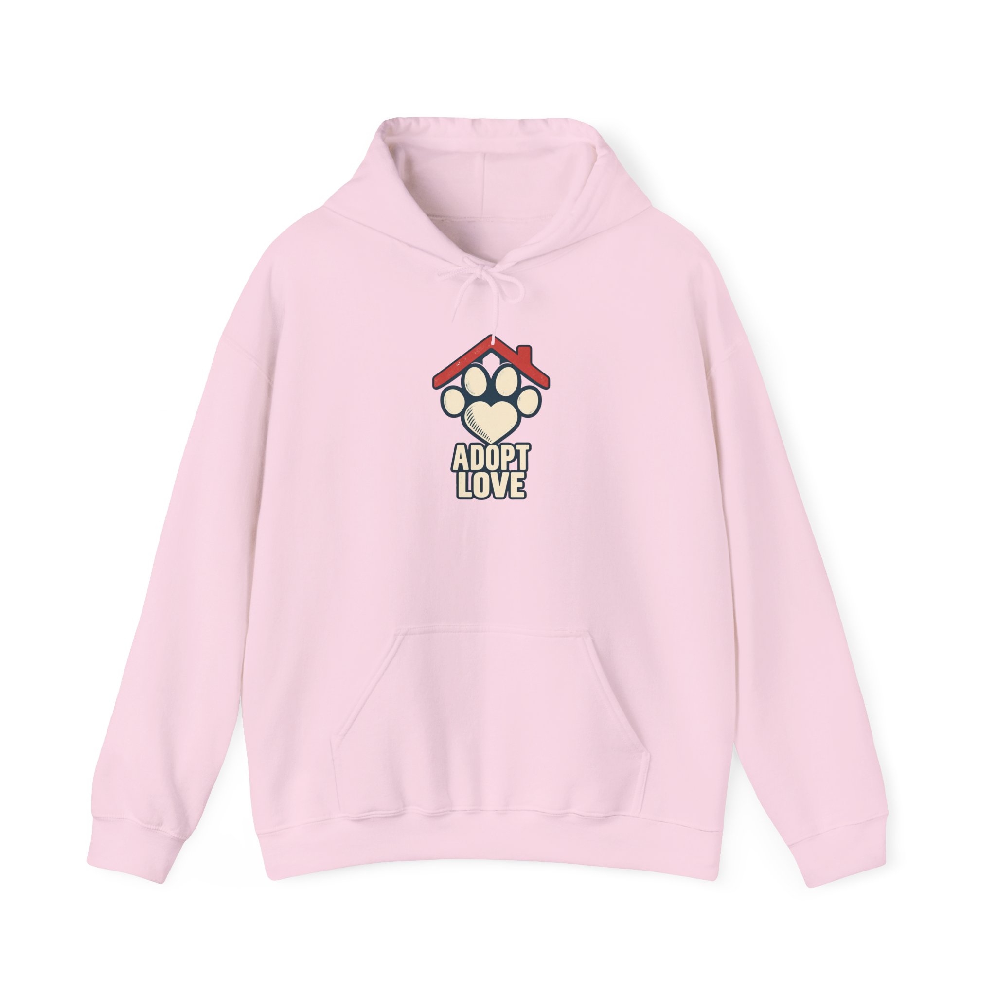 Shelter Heart Mark Hoodie — White - Image 3
