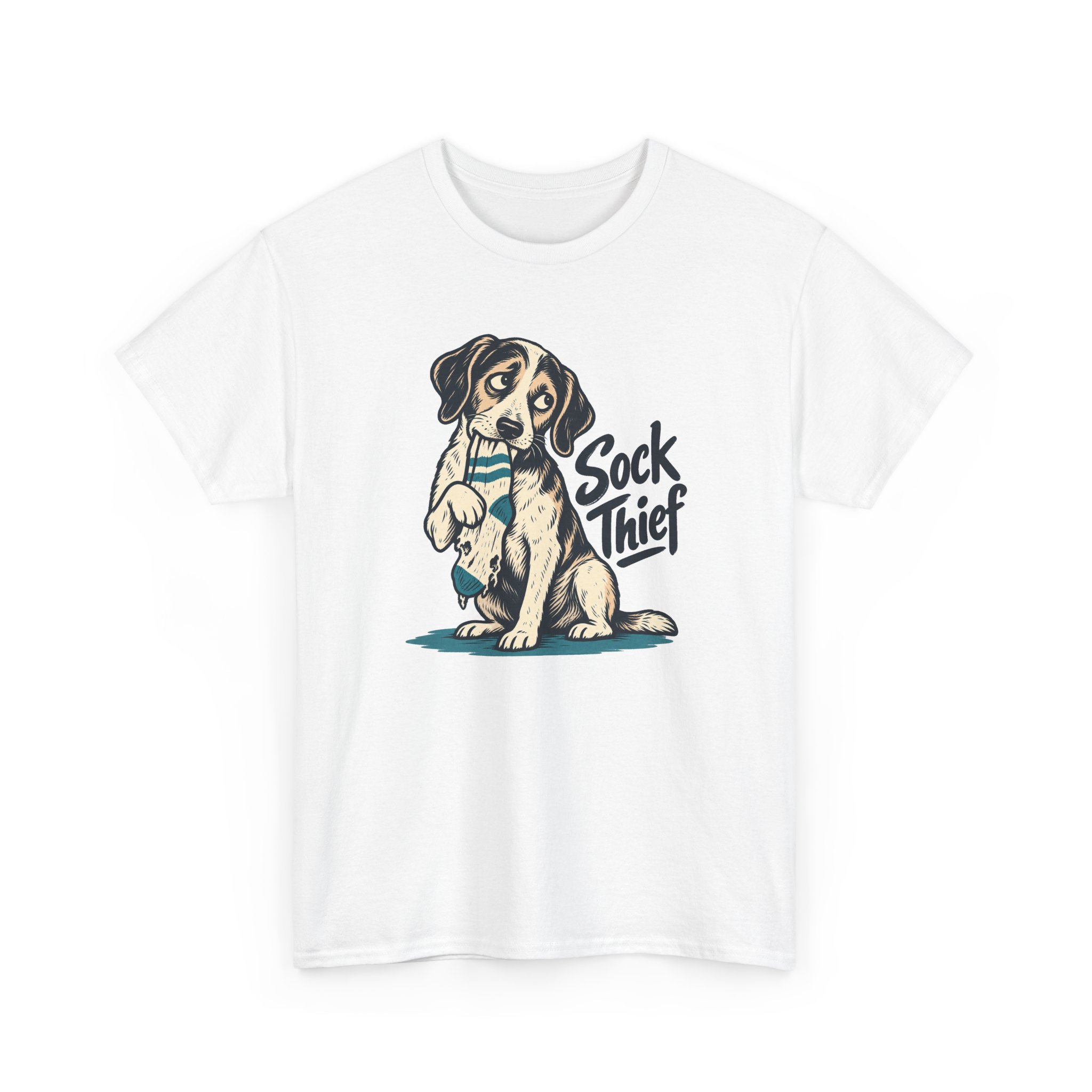 Sock Thief T-Shirt — White