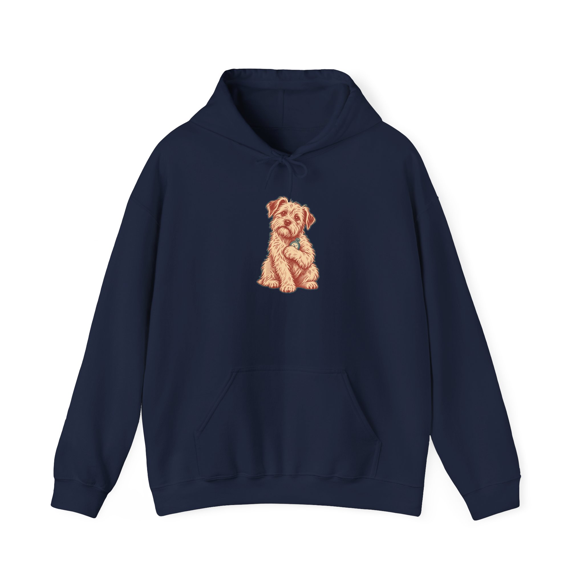 Pocket Watch Dog Hoodie — Black – Image 3