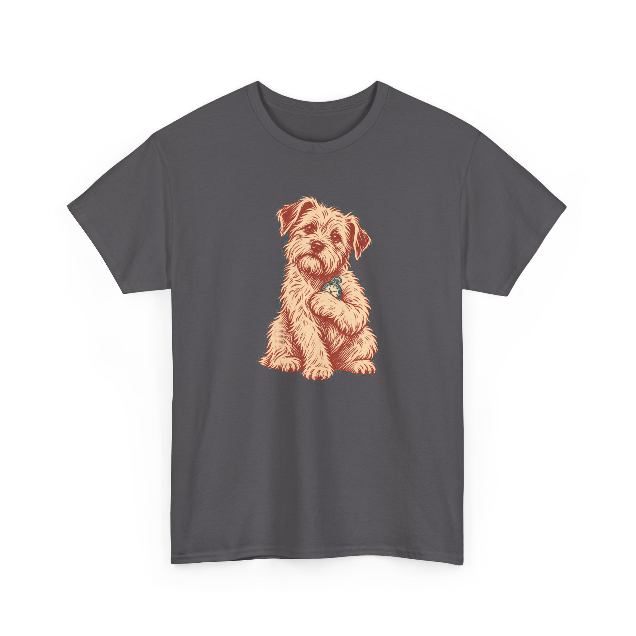 Pocket Watch Dog T-Shirt — Black – Image 2