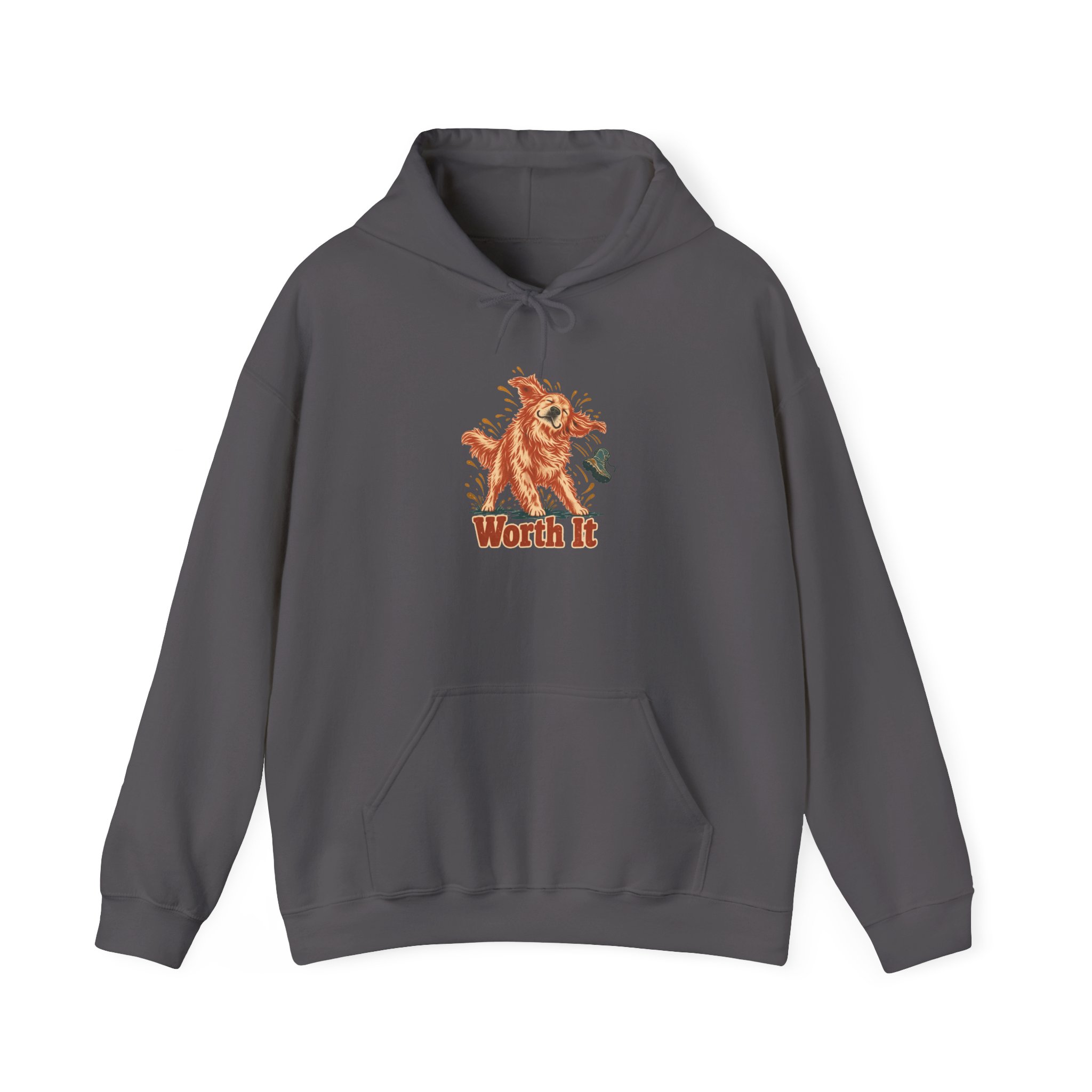 Wet Shake, Mud Boot Hoodie — Black - Image 2