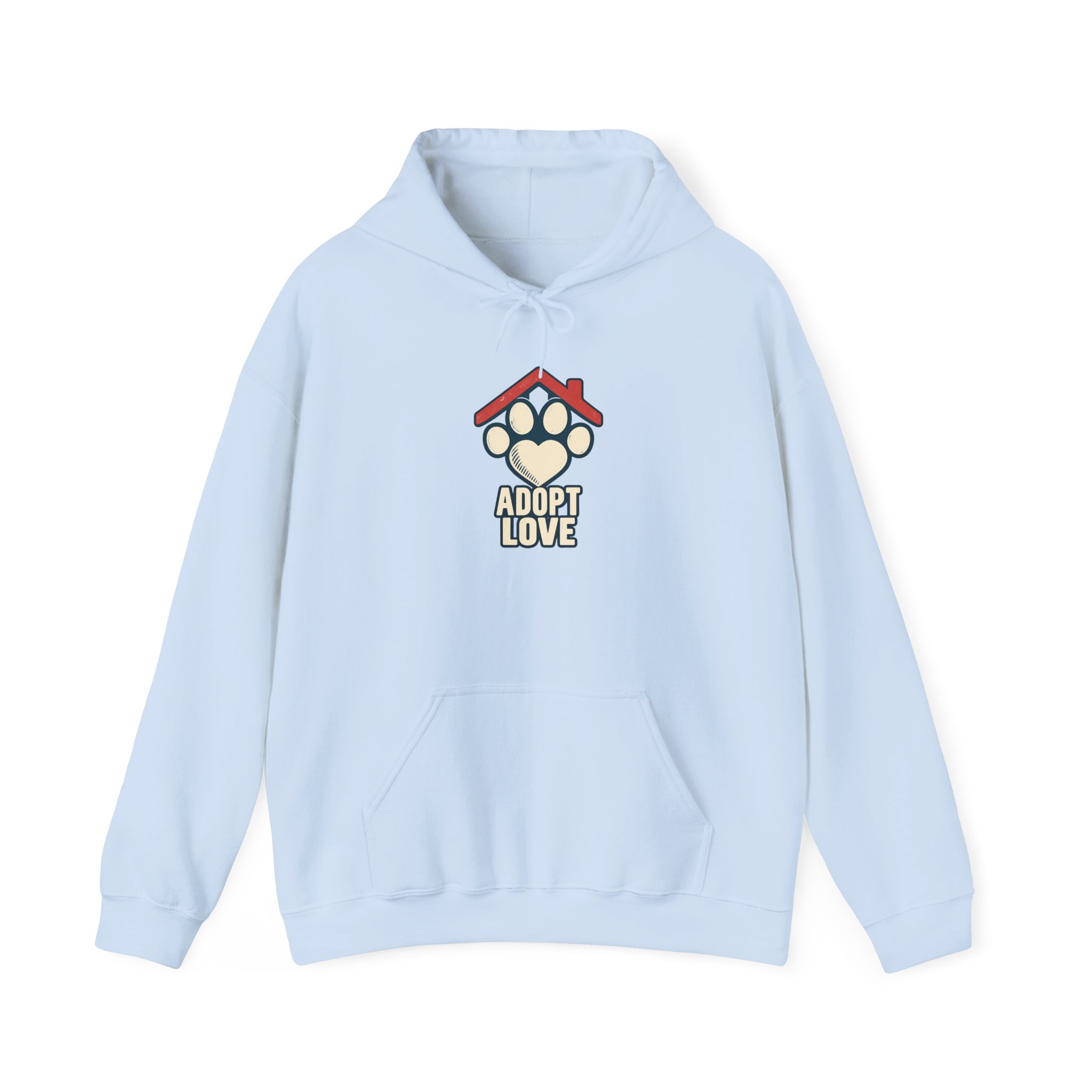 Shelter Heart Mark Hoodie — White - Image 2
