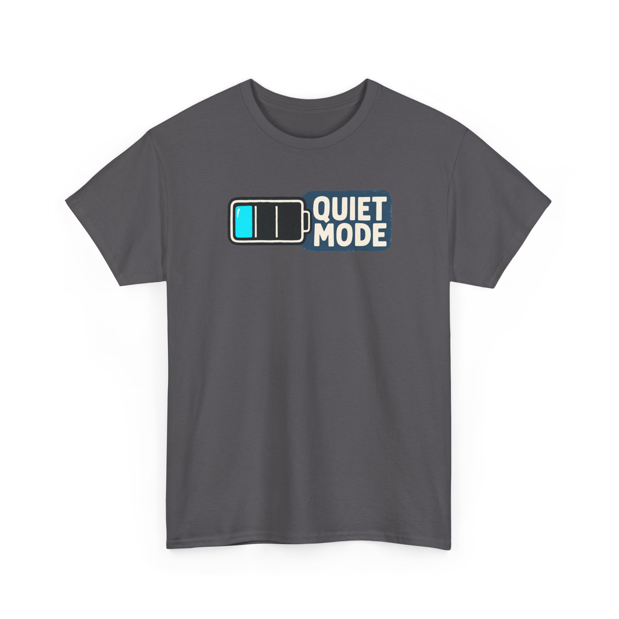 Quiet Mode T-Shirt — Black – Image 2
