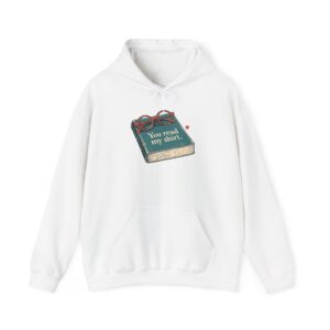 Quiet Read Hoodie — White