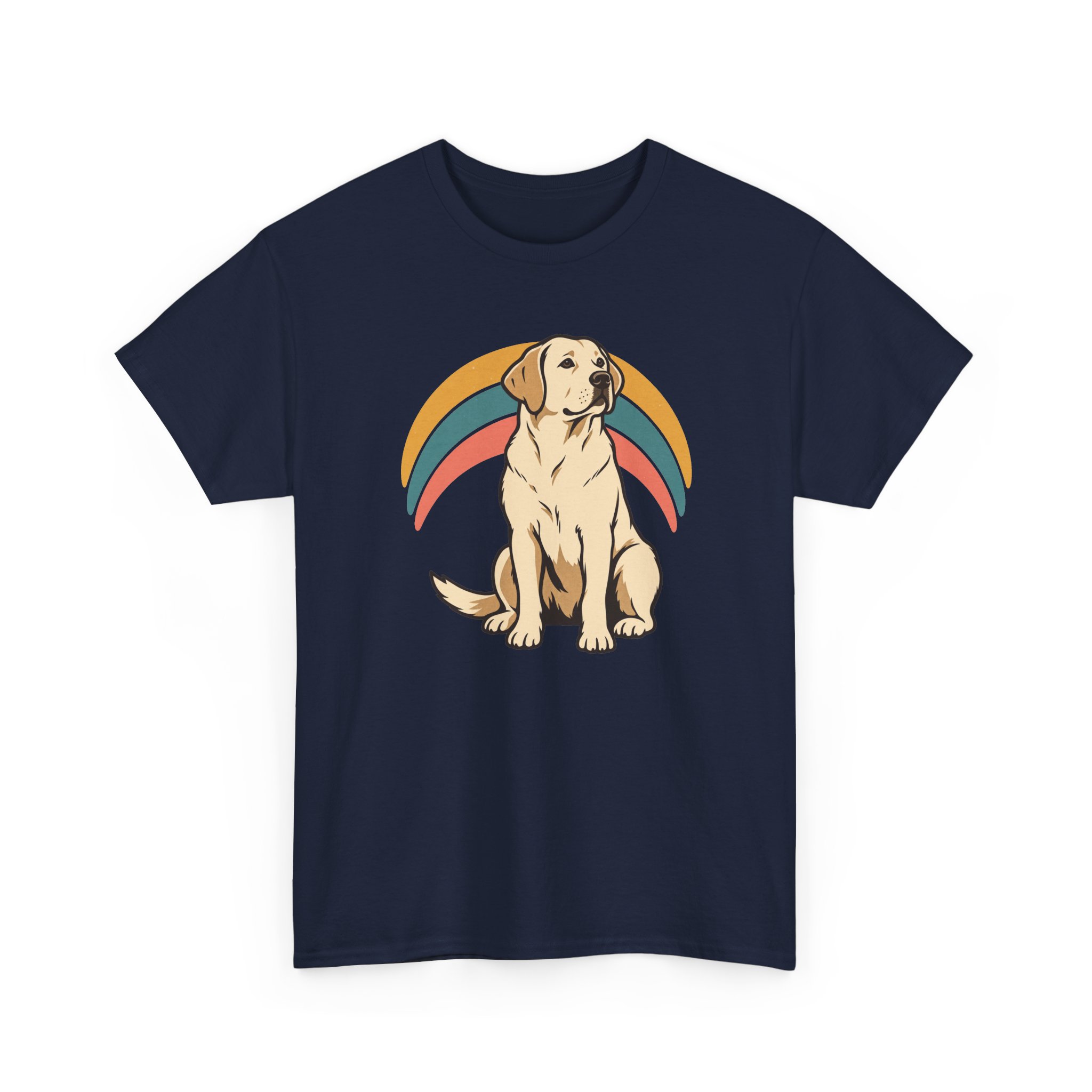 Retro Pup Halo T-Shirt — Black – Bild 3