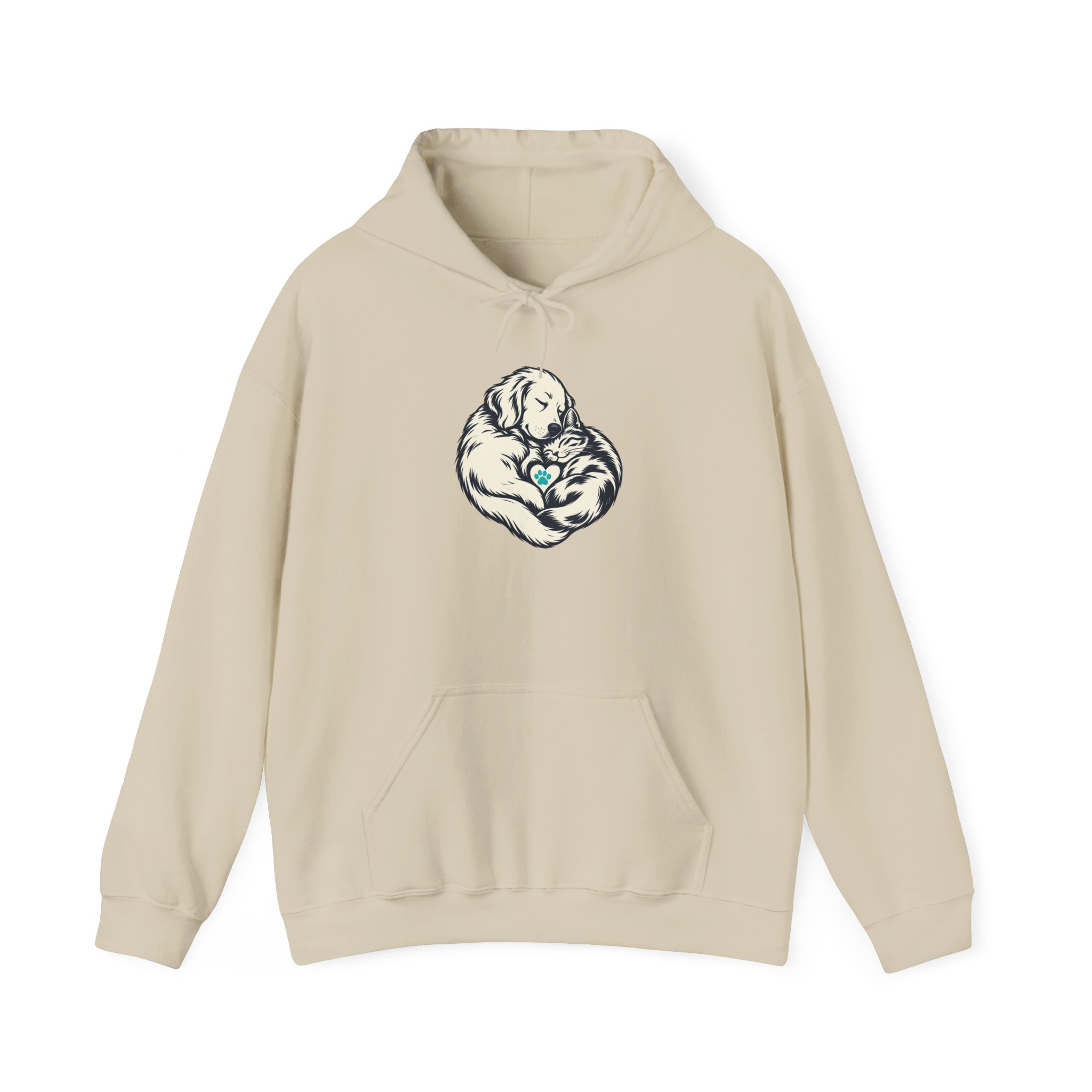 Heartful Pair Hoodie — White – Image 4