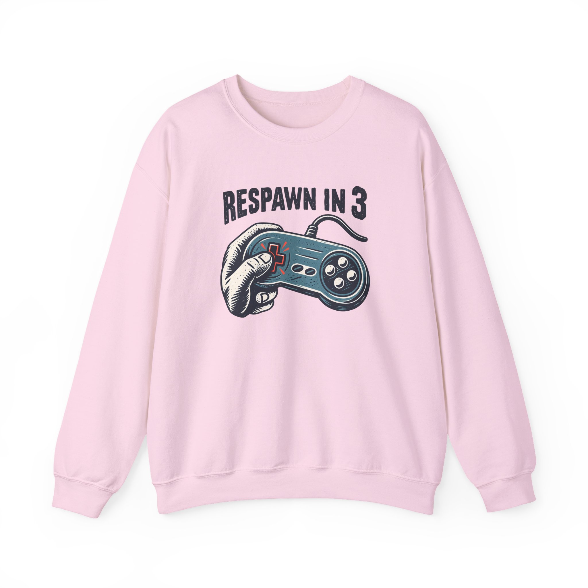 Respawn in 3 Sweatshirt — White – Image 3