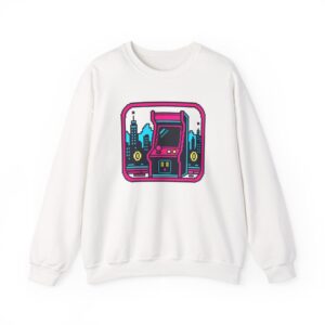 Neon Cabinet Night Sweatshirt — Weiß