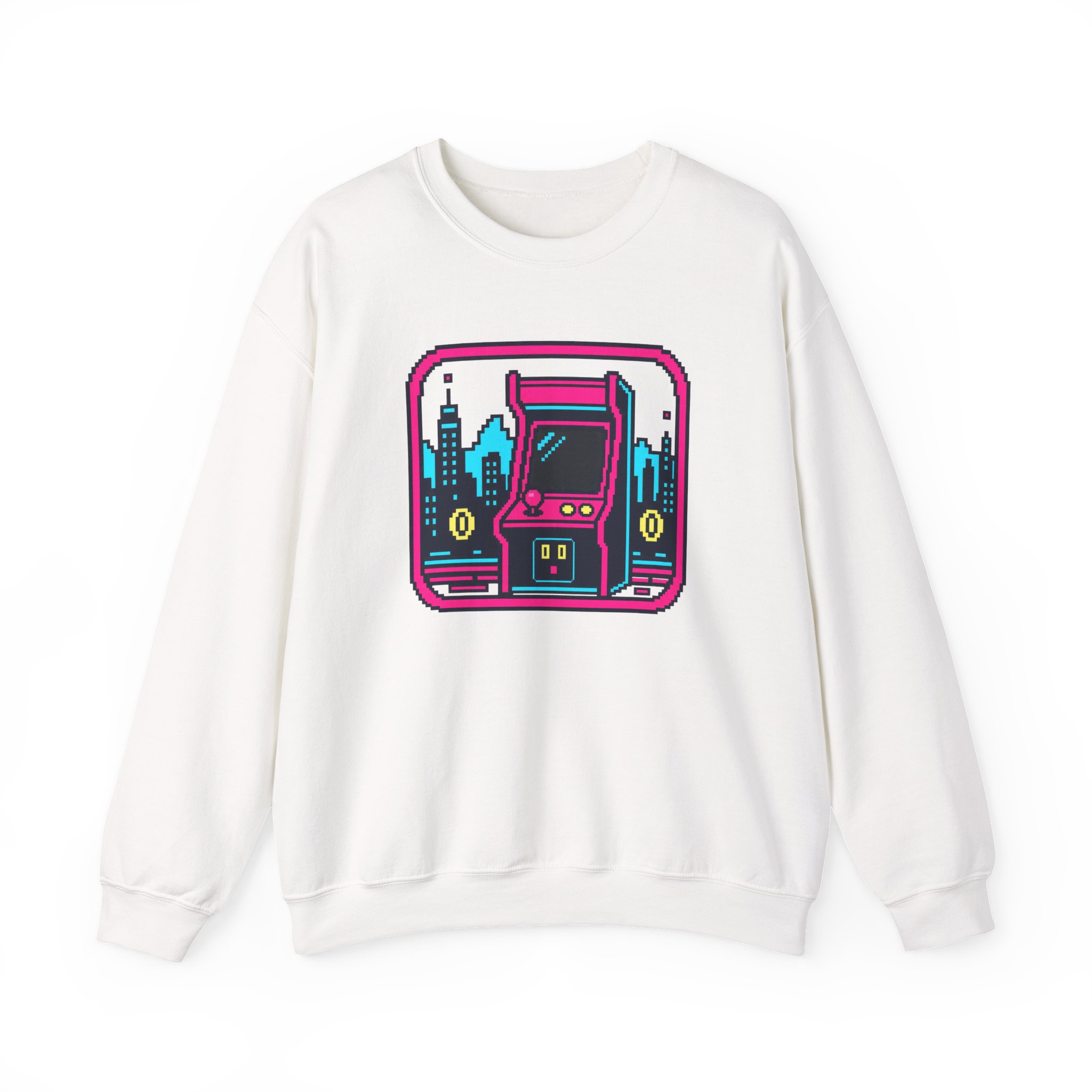 Sweat-shirt Neon Cabinet Night — Blanc