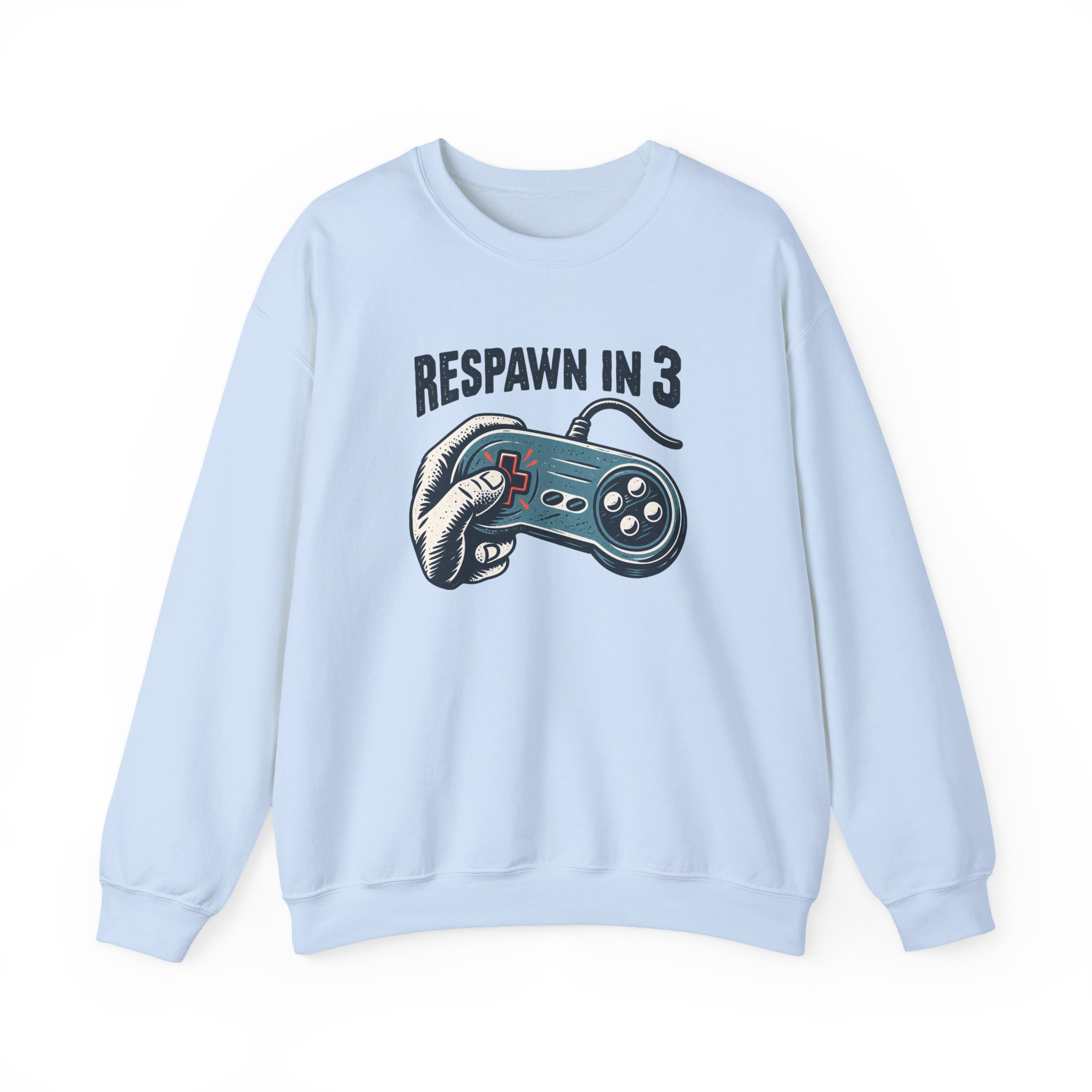 Respawn in 3 Sweatshirt — White – Image 2