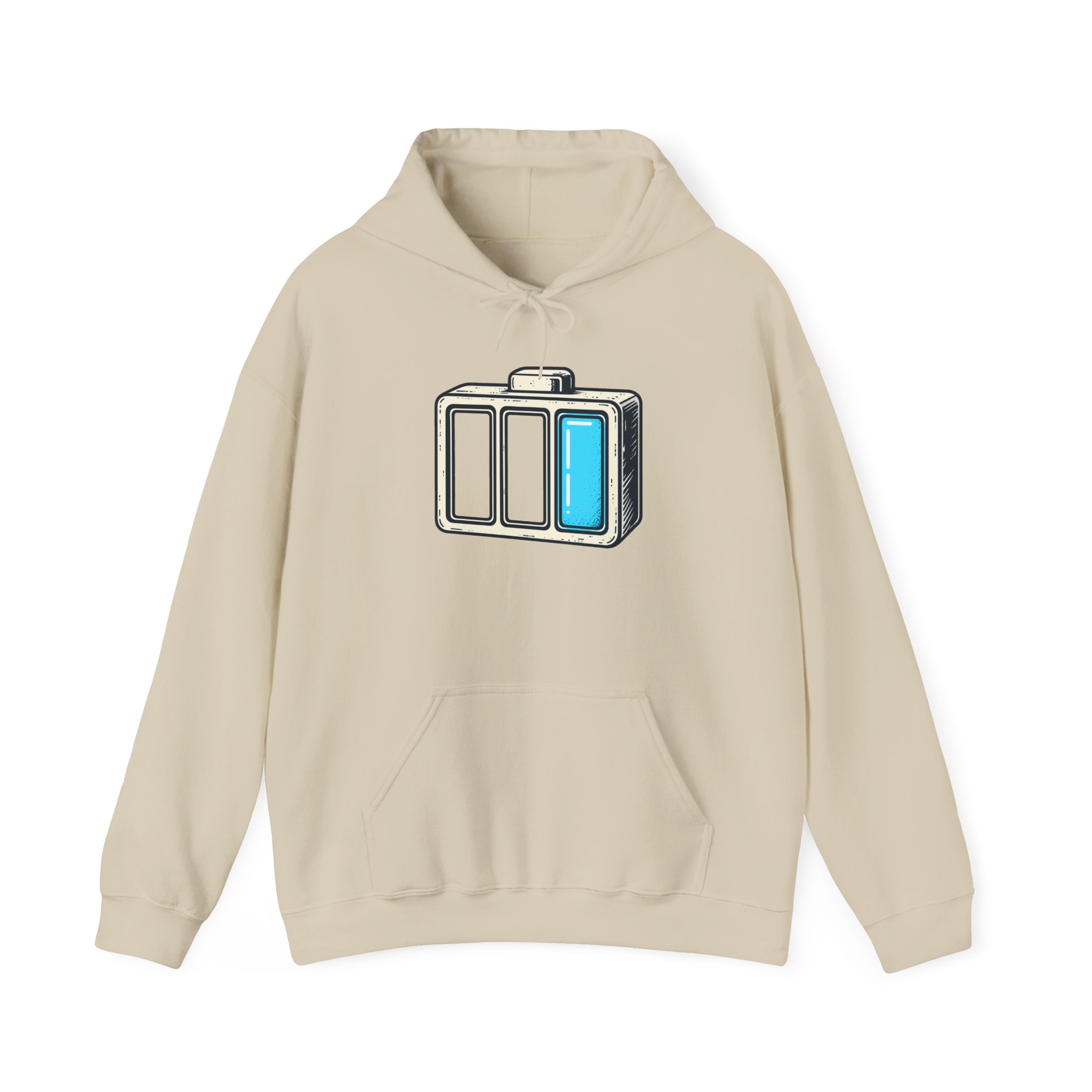 Half‑Charged Hoodie — White – Image 4