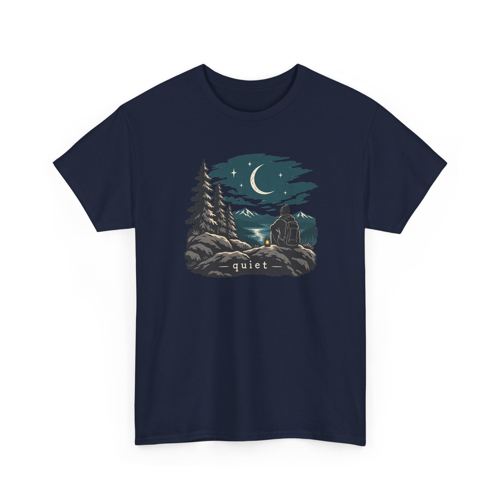 Ridge & Moon T-Shirt — Black – Bild 3